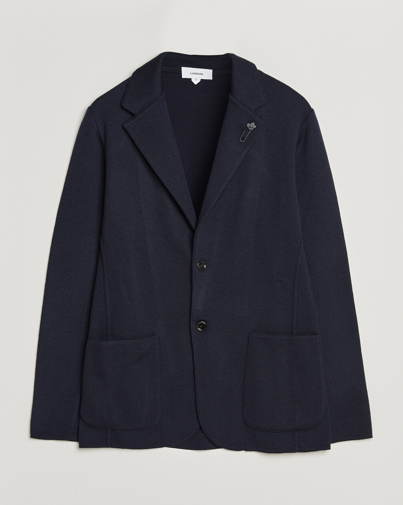 Uomini | Blazers | Lardini | Knitted Wool Blazer Navy
