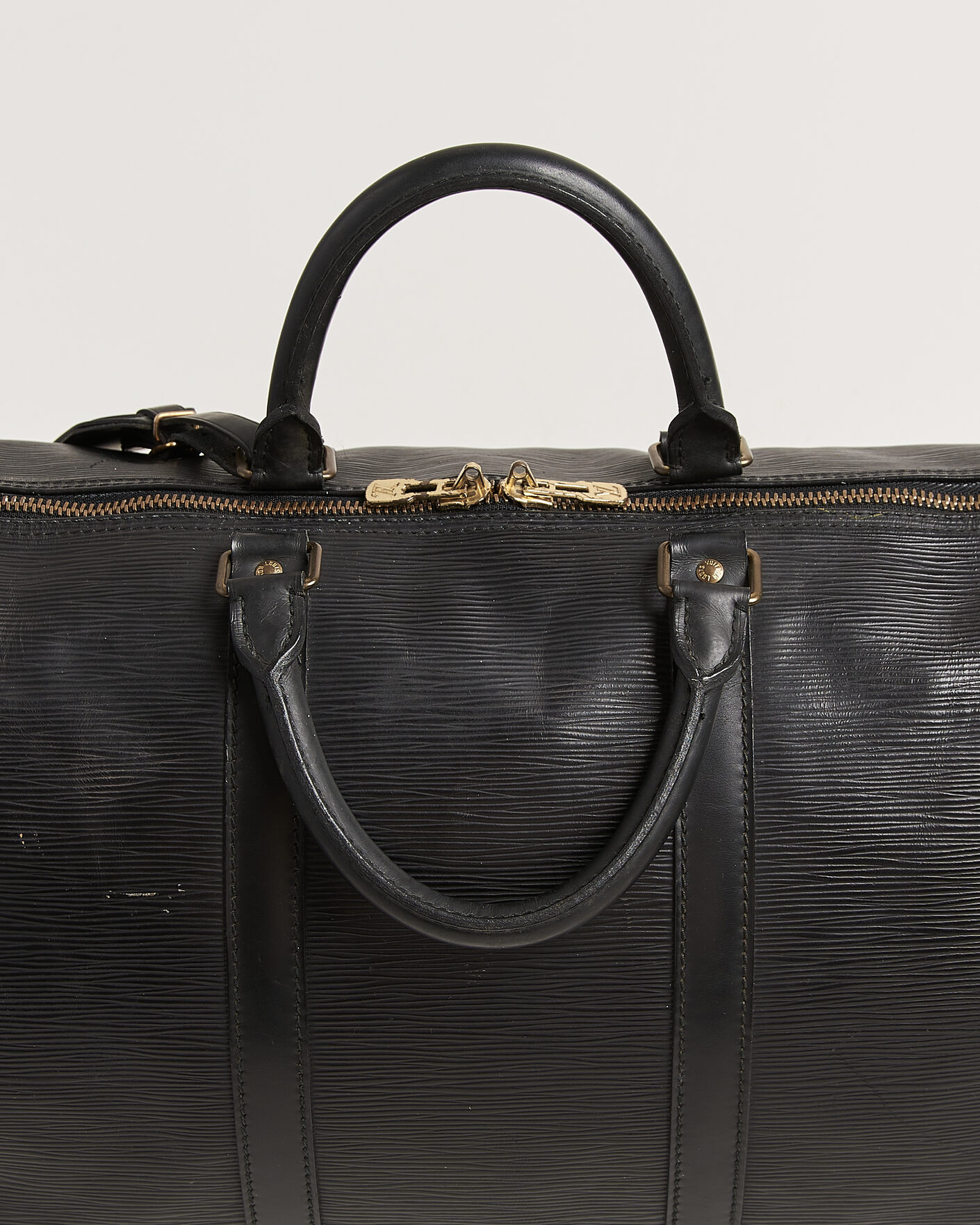 Uomini | Pre-Owned & Vintage Bags | Louis Vuitton Pre-Owned | Keepall 50 Epi Leather Black