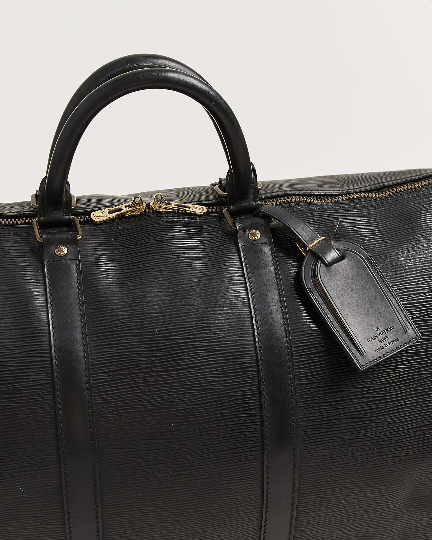 Uomini | Pre-Owned & Vintage Bags | Louis Vuitton Pre-Owned | Keepall 50 Epi Leather Black