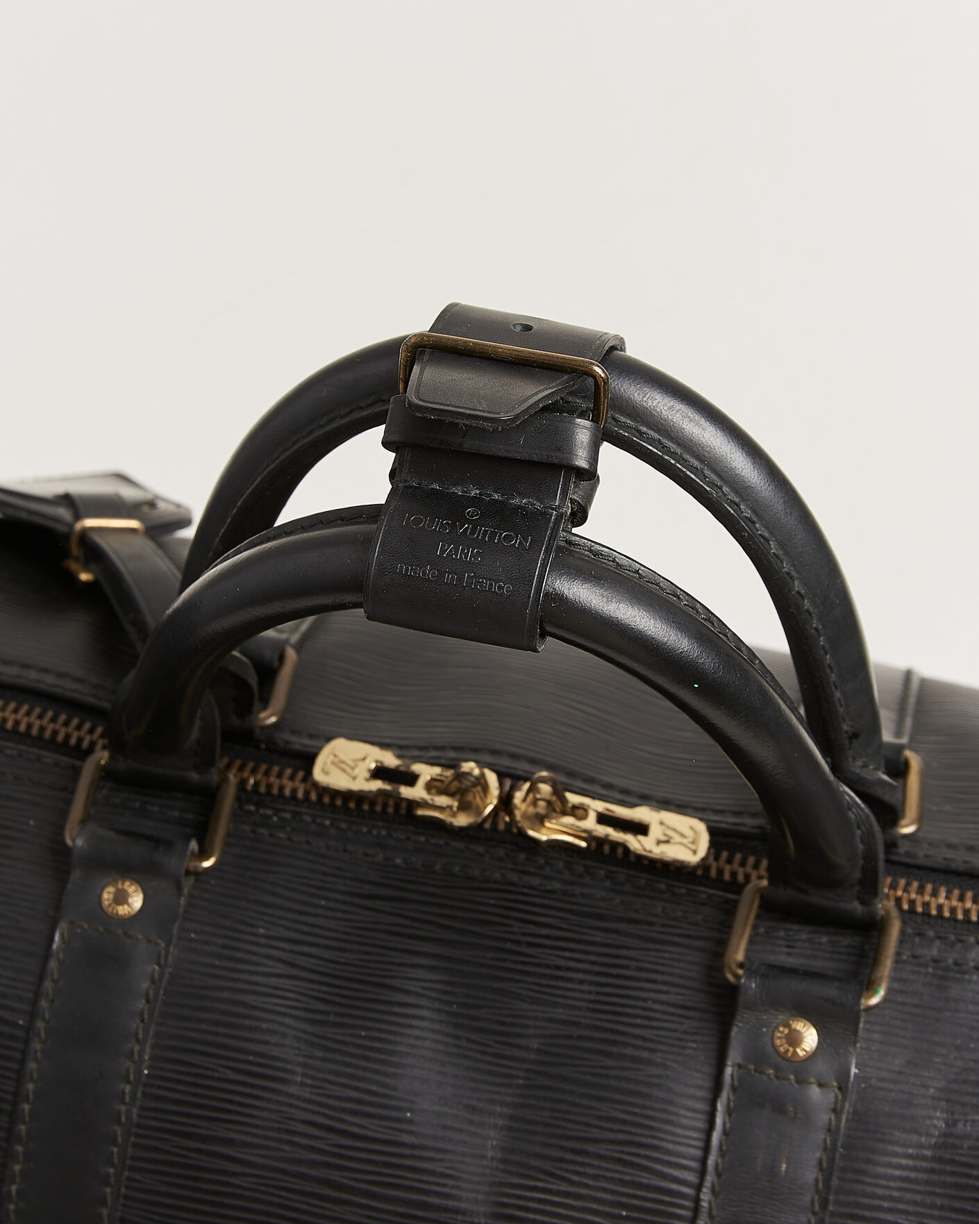 Uomini | Pre-Owned & Vintage Bags | Louis Vuitton Pre-Owned | Keepall 50 Epi Leather Black