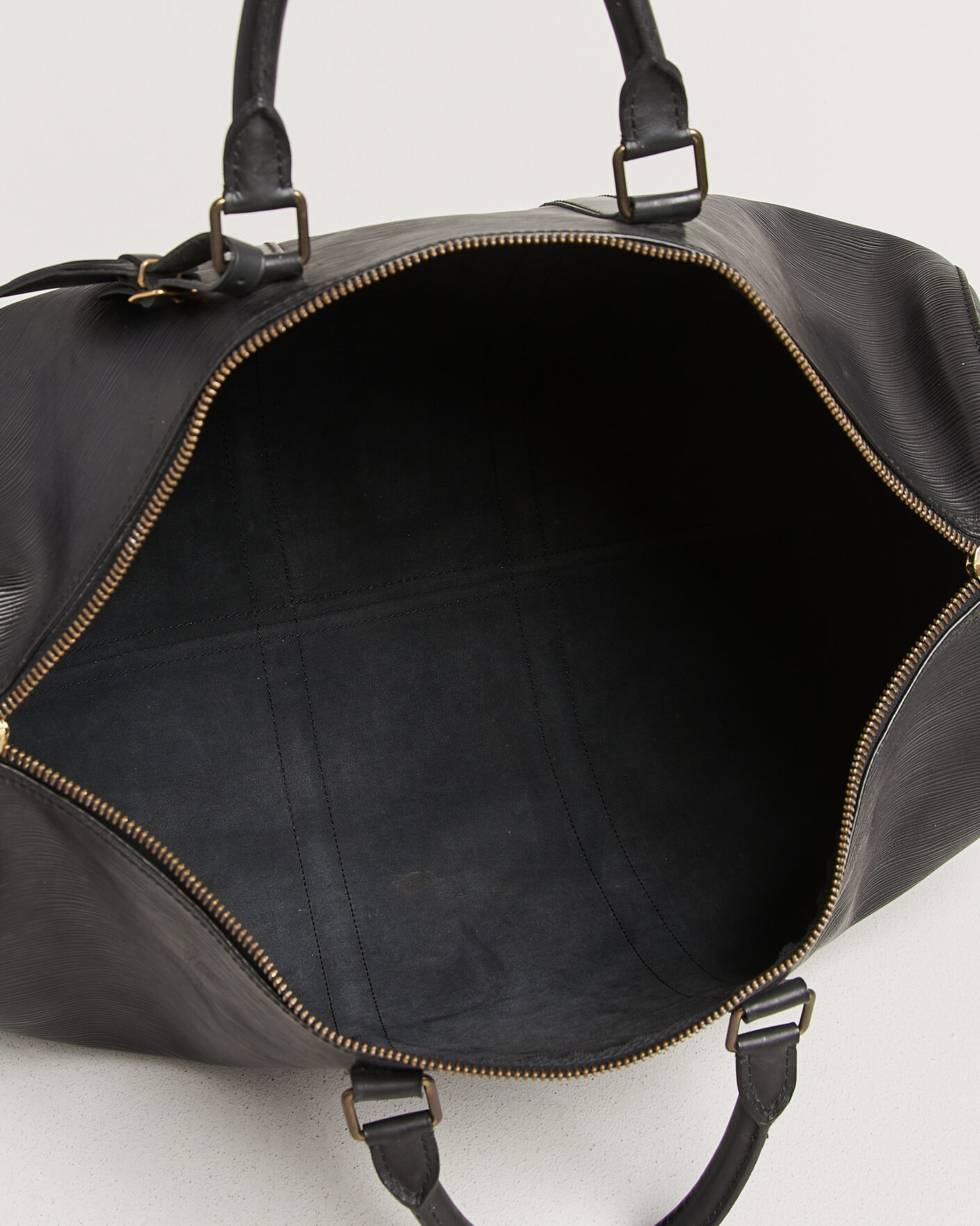 Uomini | Pre-Owned & Vintage Bags | Louis Vuitton Pre-Owned | Keepall 50 Epi Leather Black