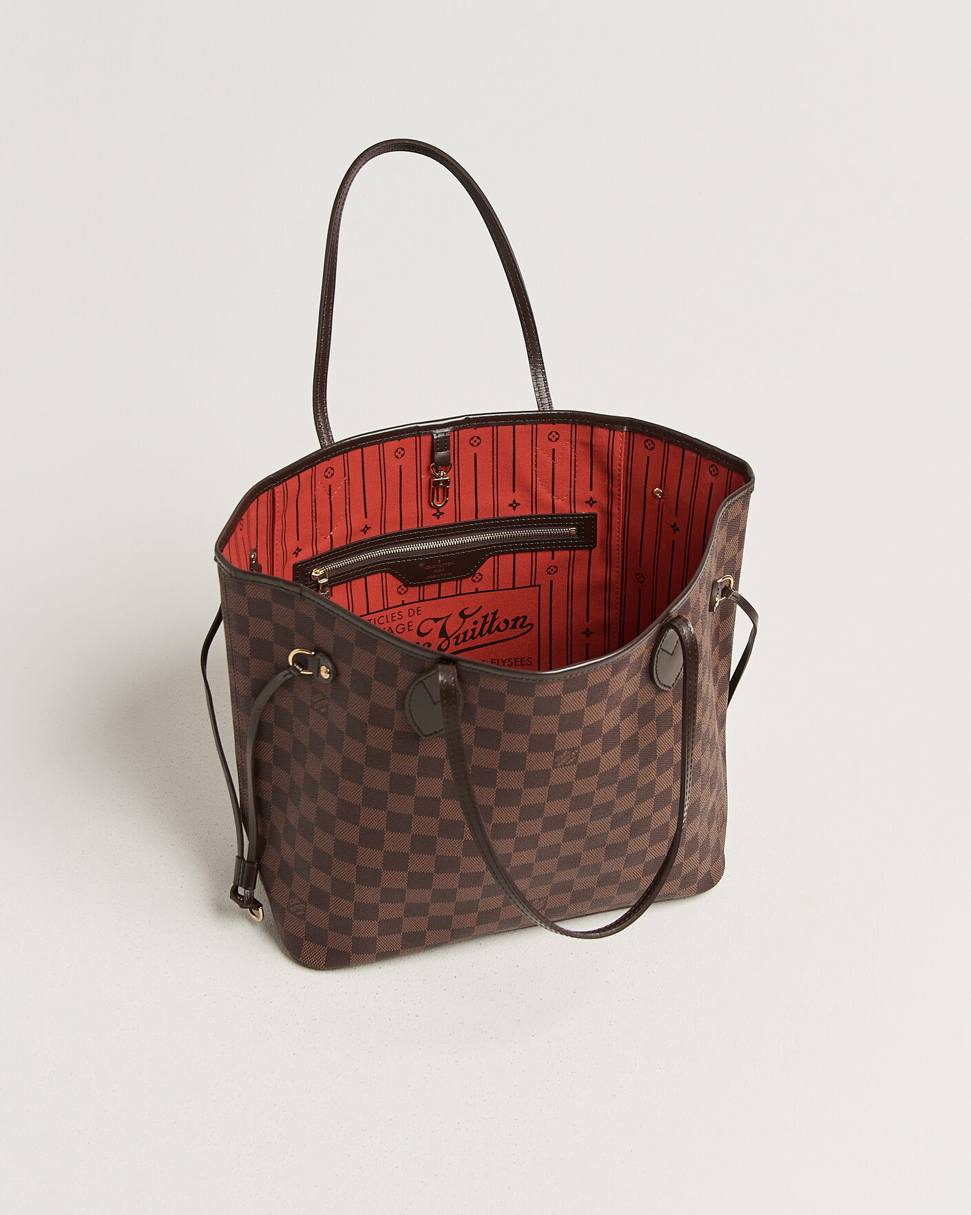 Uomini | Pre-Owned & Vintage Bags | Louis Vuitton Pre-Owned | Neverfull MM Damier Ebene
