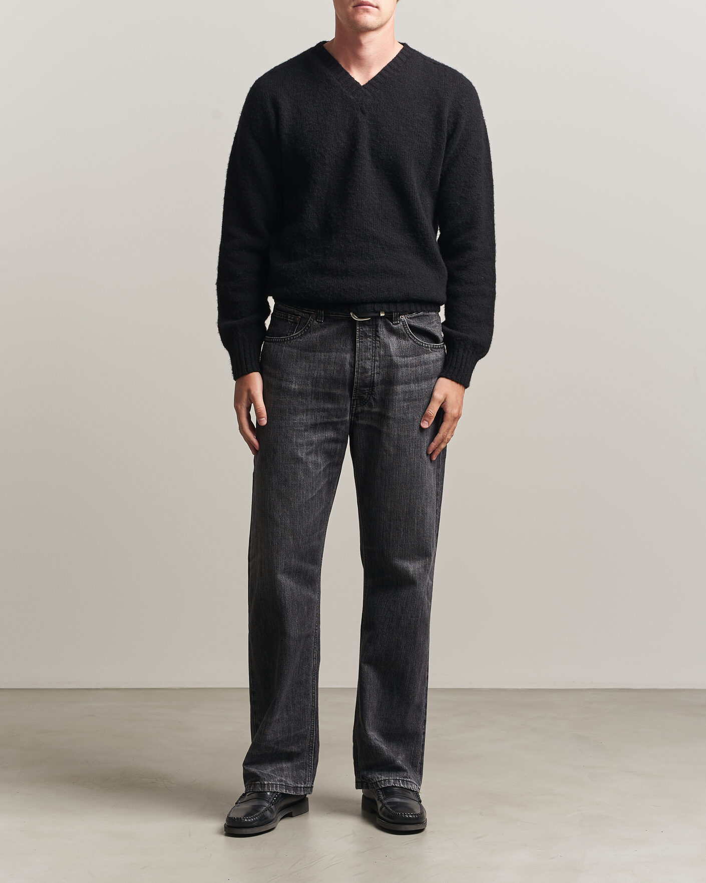 Uomini | Pantaloni | Jeanerica | VM009 Vega Jeans Black Righe