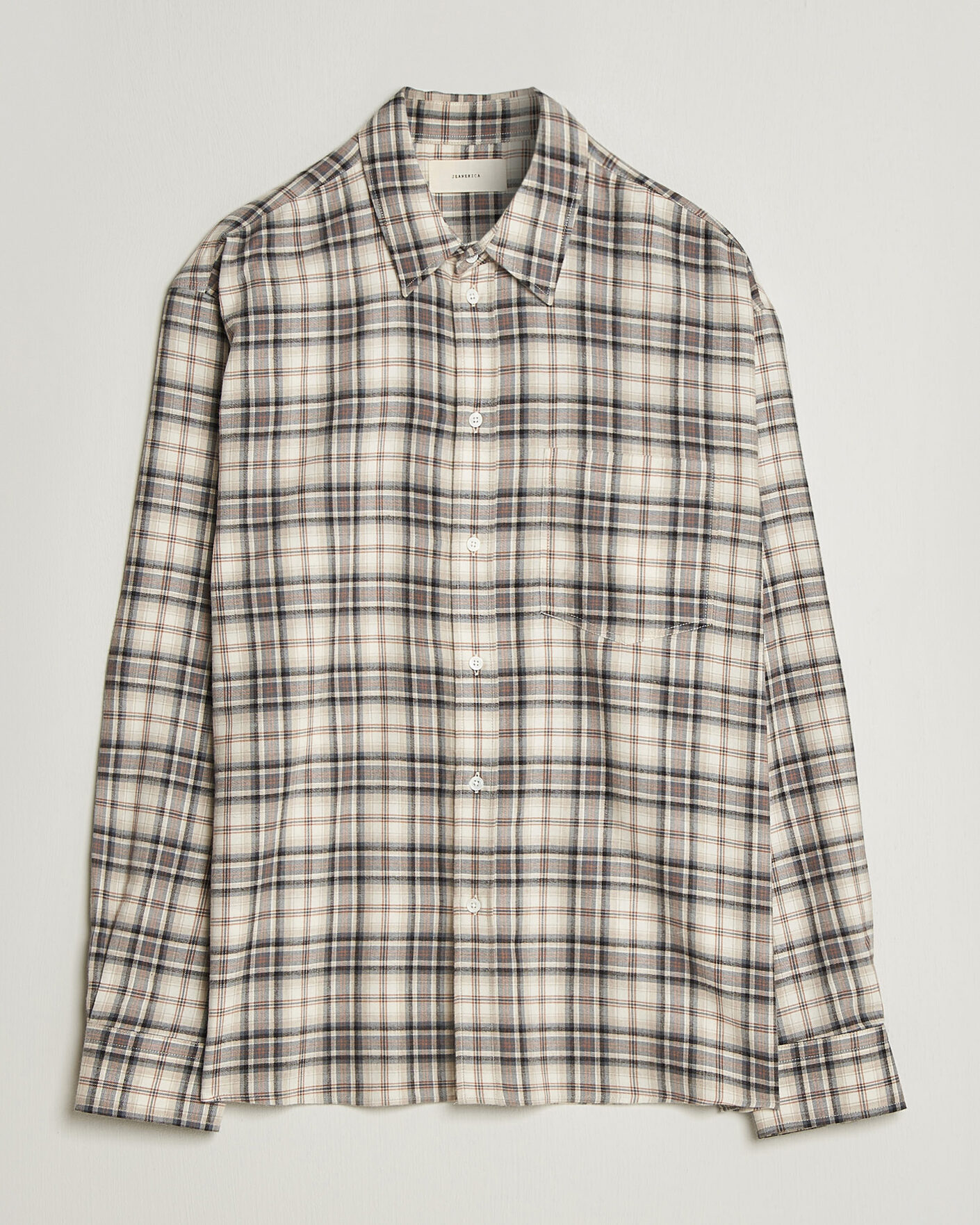Uomini | Camicie | Jeanerica | Byron Checked Flannel Shirt Brown
