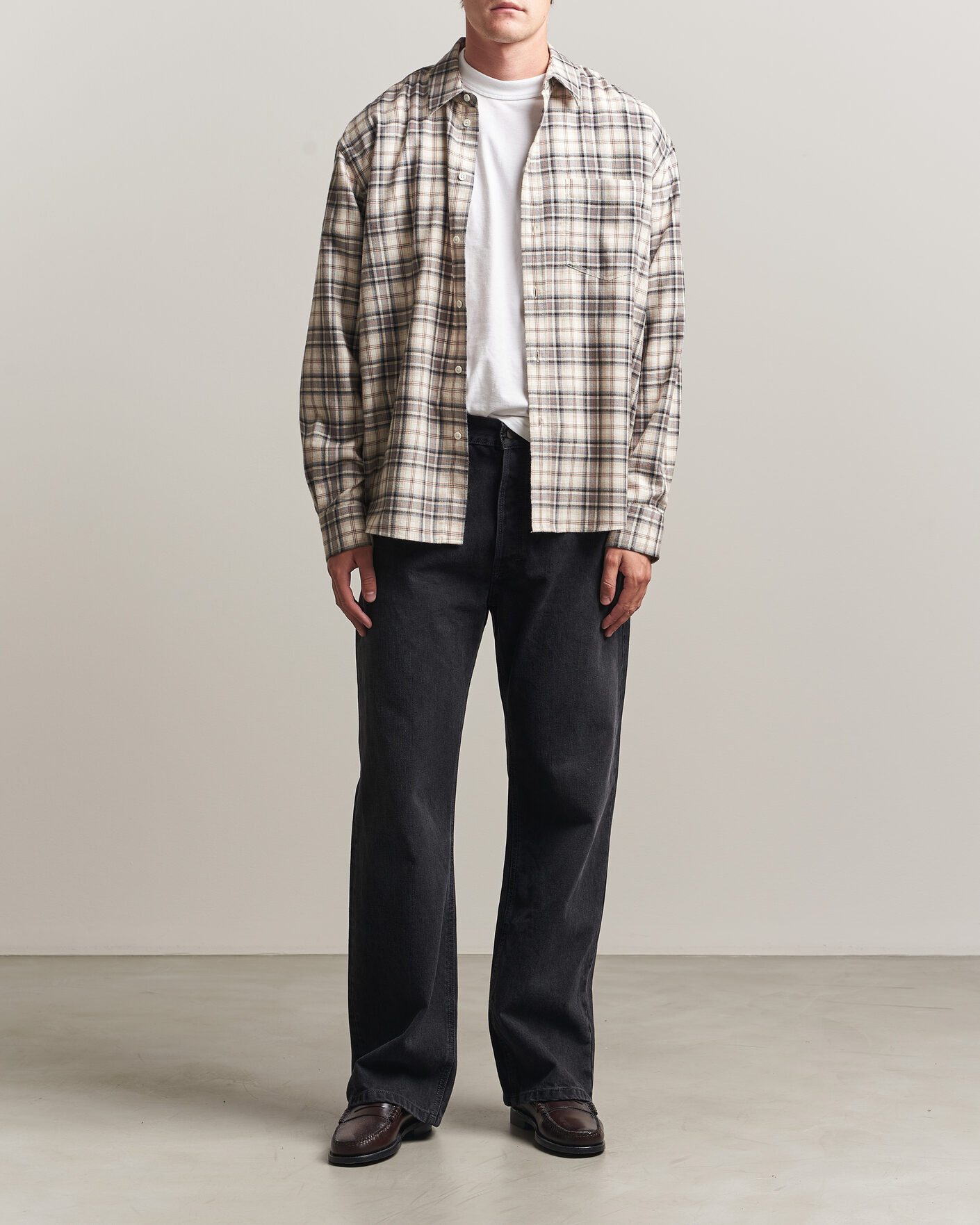 Uomini | Camicie | Jeanerica | Byron Checked Flannel Shirt Brown