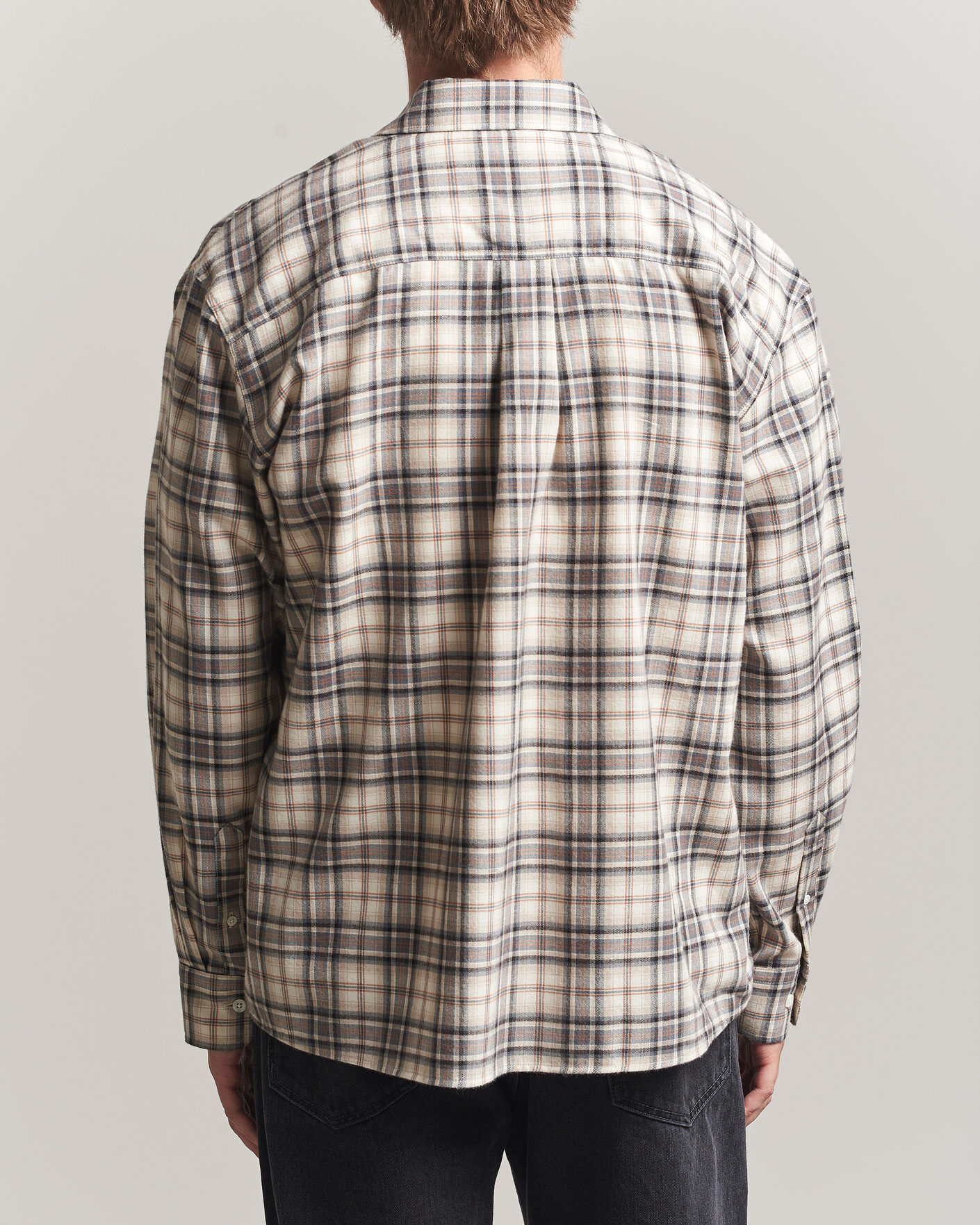 Uomini | Camicie | Jeanerica | Byron Checked Flannel Shirt Brown