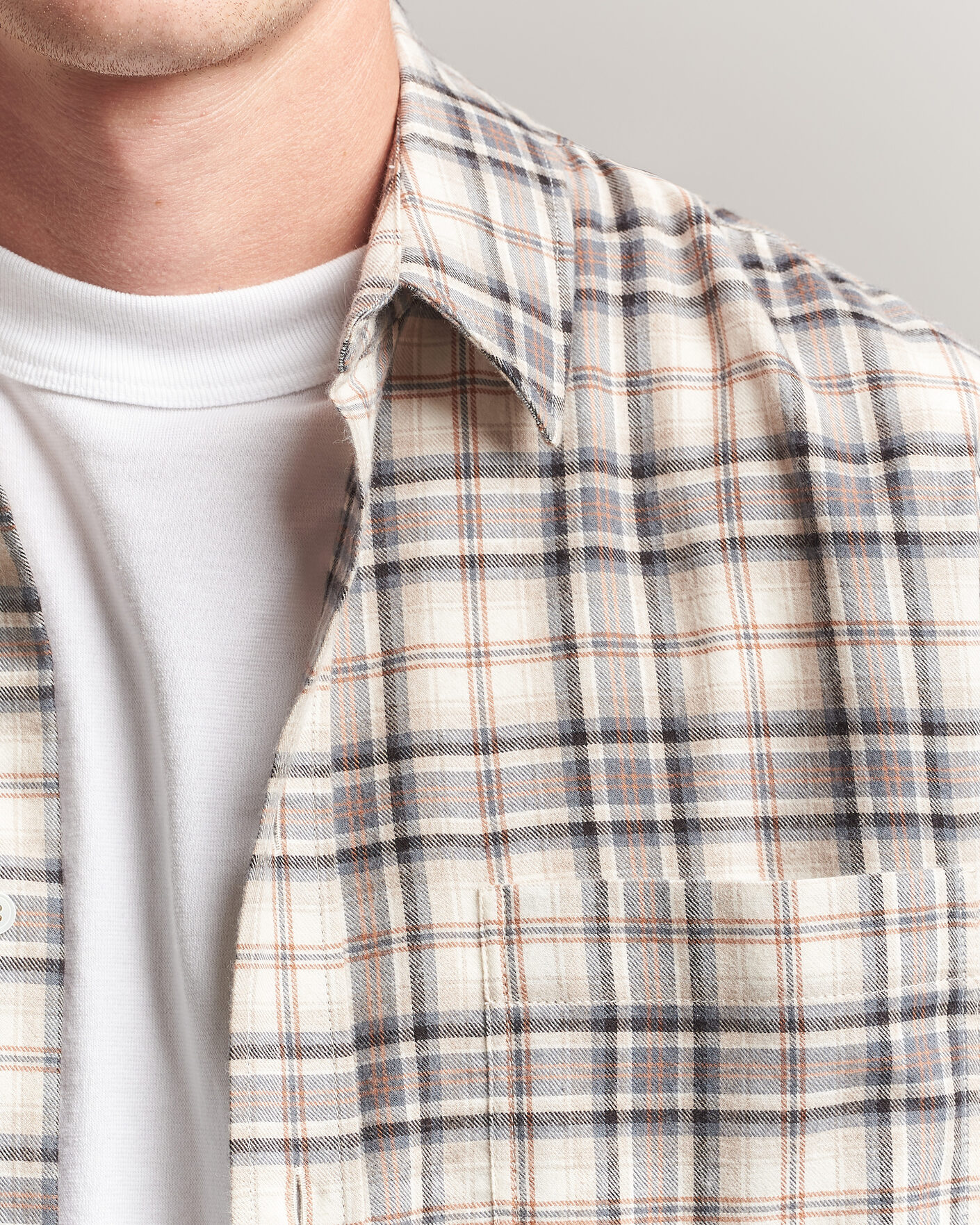 Uomini | Camicie | Jeanerica | Byron Checked Flannel Shirt Brown