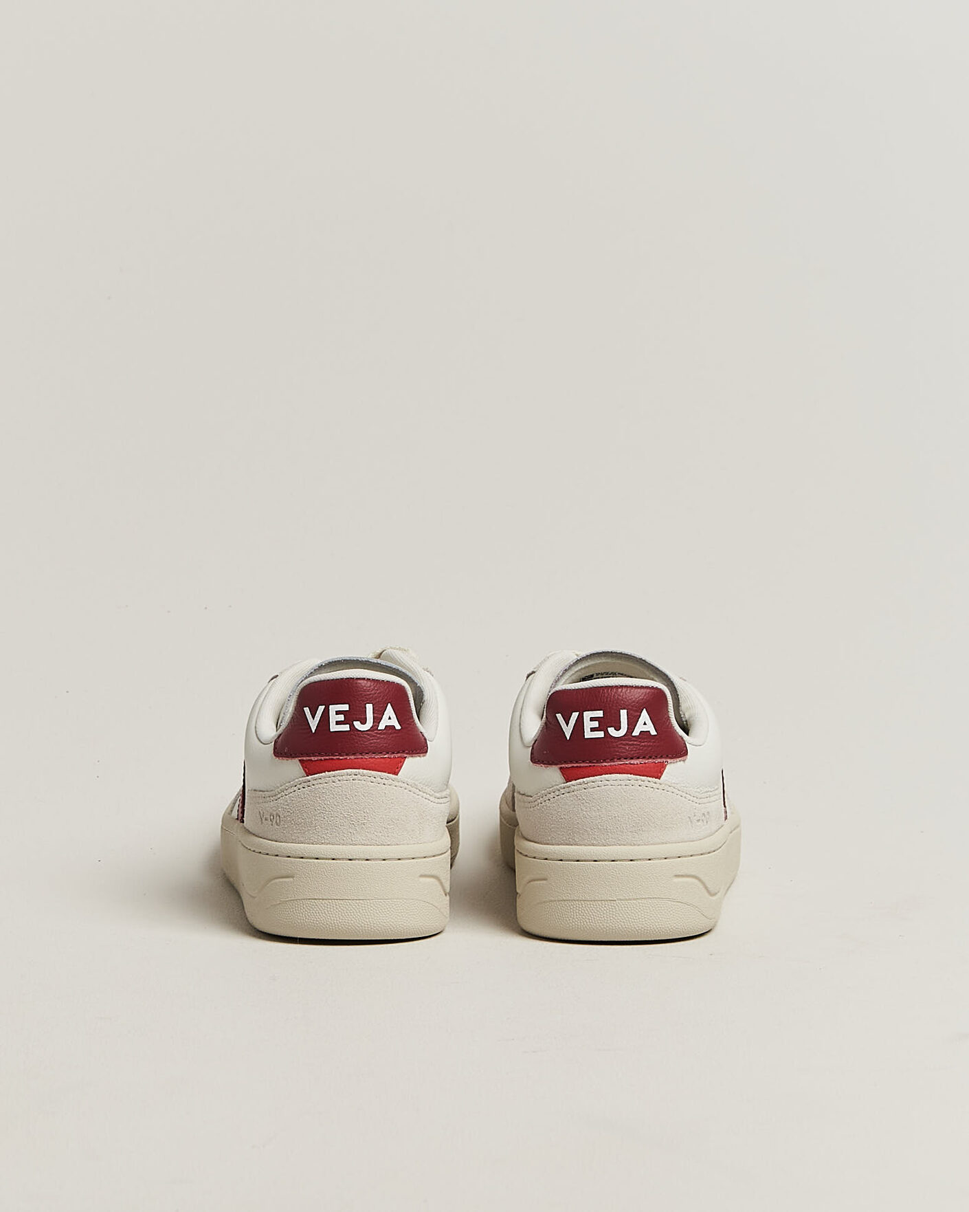 Uomini | Sneakers | Veja | V-90 Sneaker White/Marsala Natural