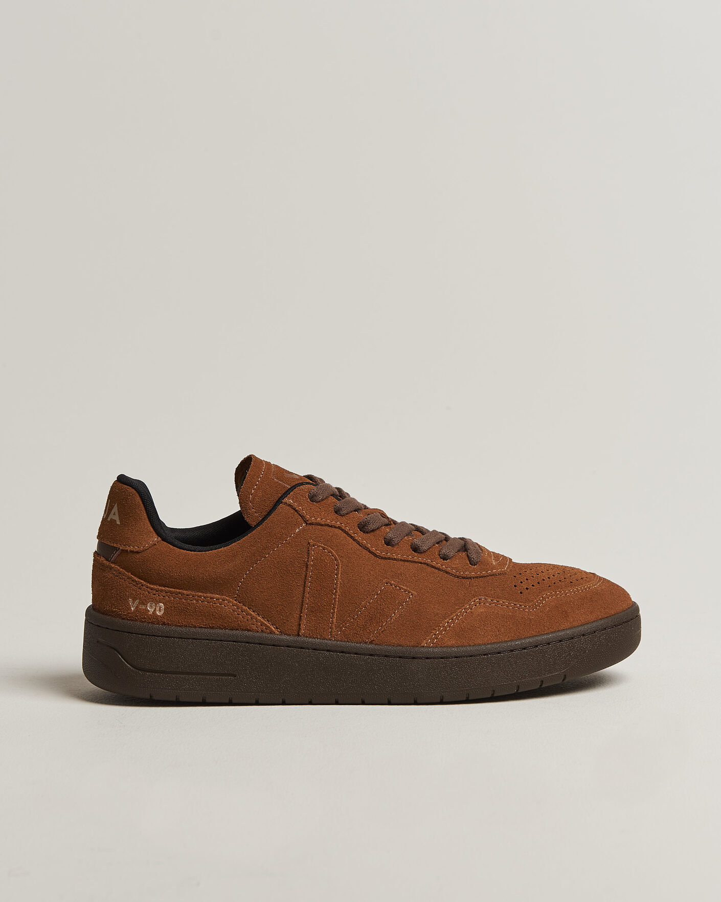 Uomini | Sneakers | Veja | V-90 Suede Sneaker Full Cognac/Eagle