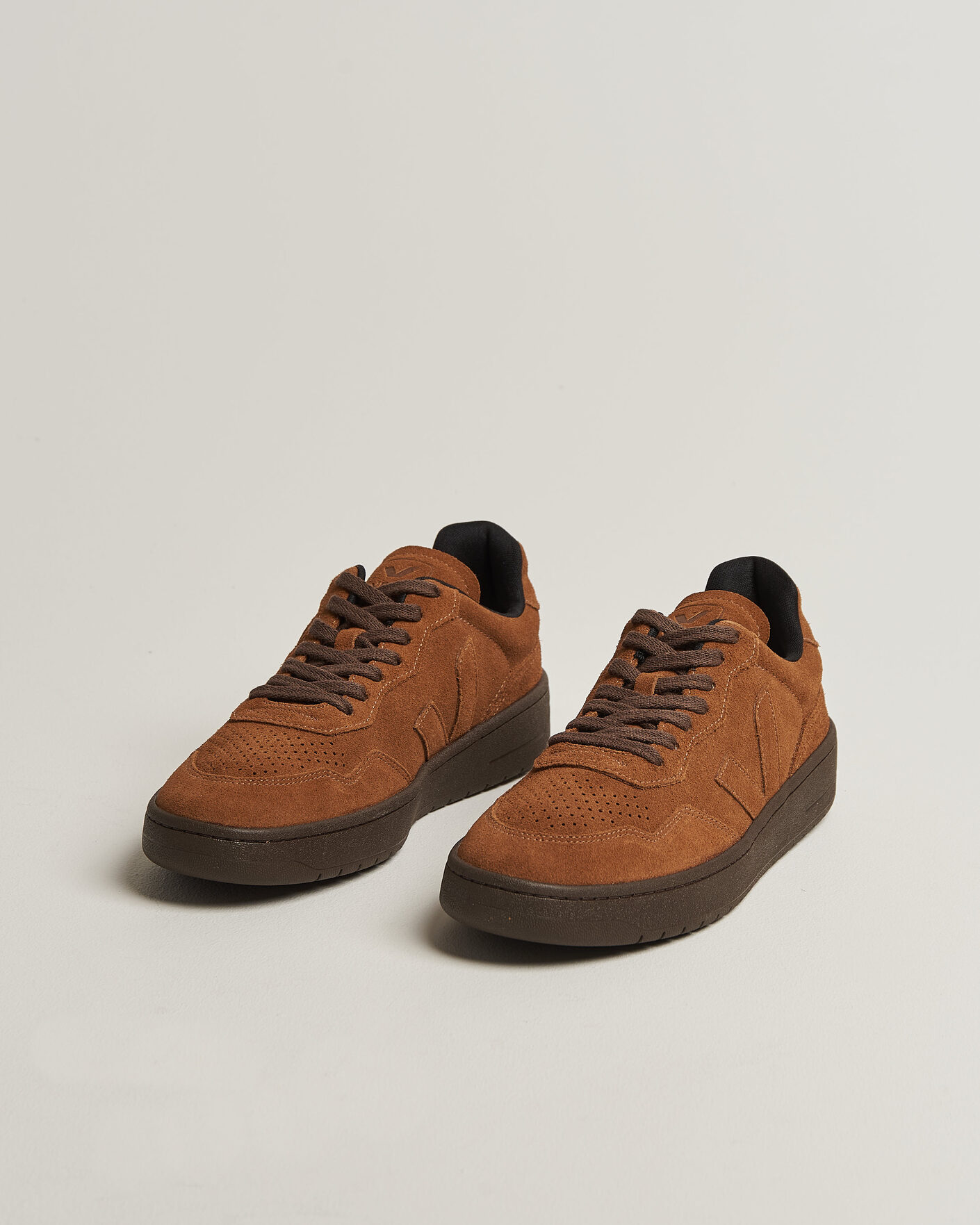 Uomini | Sneakers | Veja | V-90 Suede Sneaker Full Cognac/Eagle