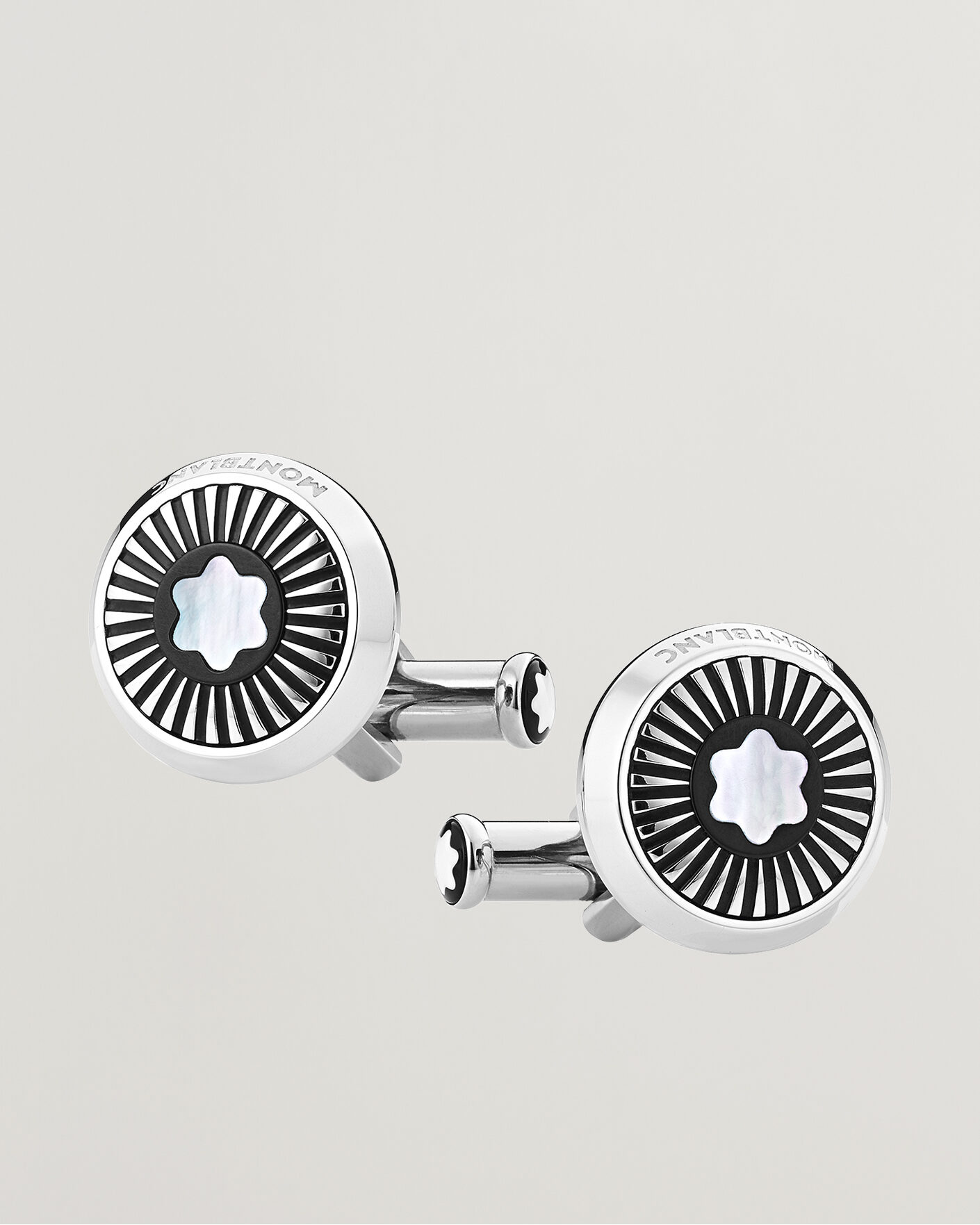 Uomini | Gemelli | Montblanc | Ray Pattern Mother-of-Pearl Snowcap Cufflinks