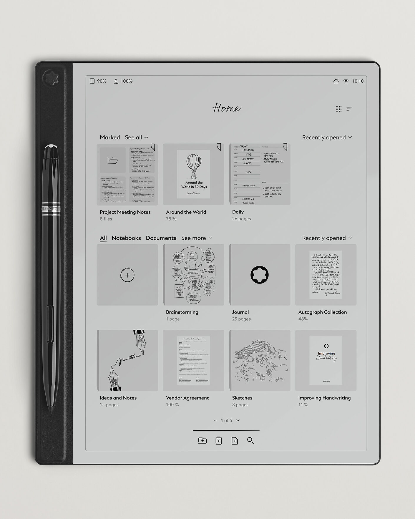 Uomini | Quaderni | Montblanc | Digital Paper Mystery Black 