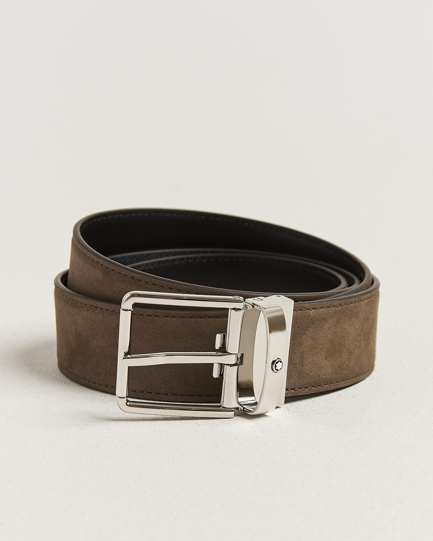 Uomini | Cinture | Montblanc | 35mm Reversible Suede Belt Brown/Black