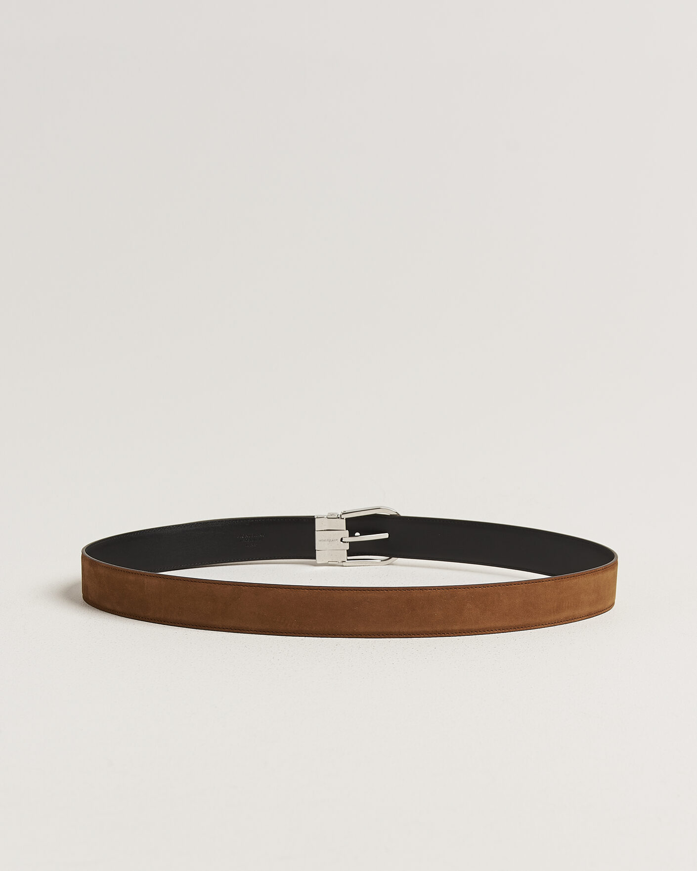 Uomini | Cinture | Montblanc | 35mm Reversible Suede/Calf Horseshoe Belt Brown/Black