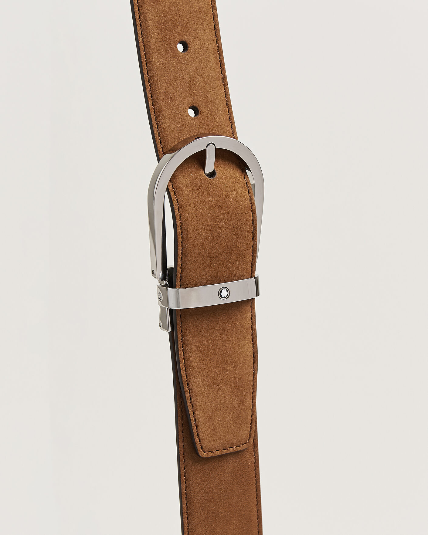 Uomini | Cinture | Montblanc | 35mm Reversible Suede/Calf Horseshoe Belt Brown/Black