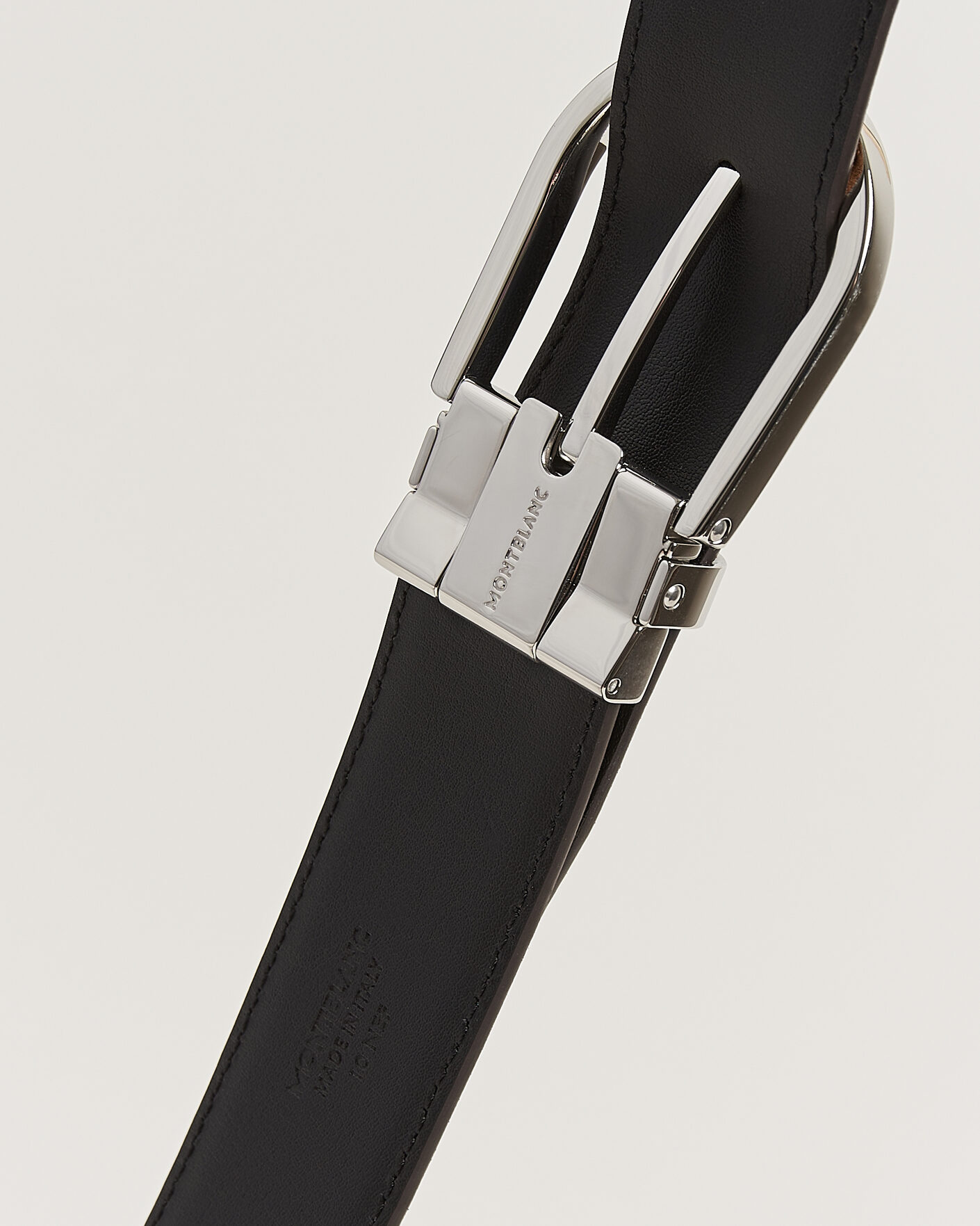 Uomini | Cinture | Montblanc | 35mm Reversible Suede/Calf Horseshoe Belt Brown/Black