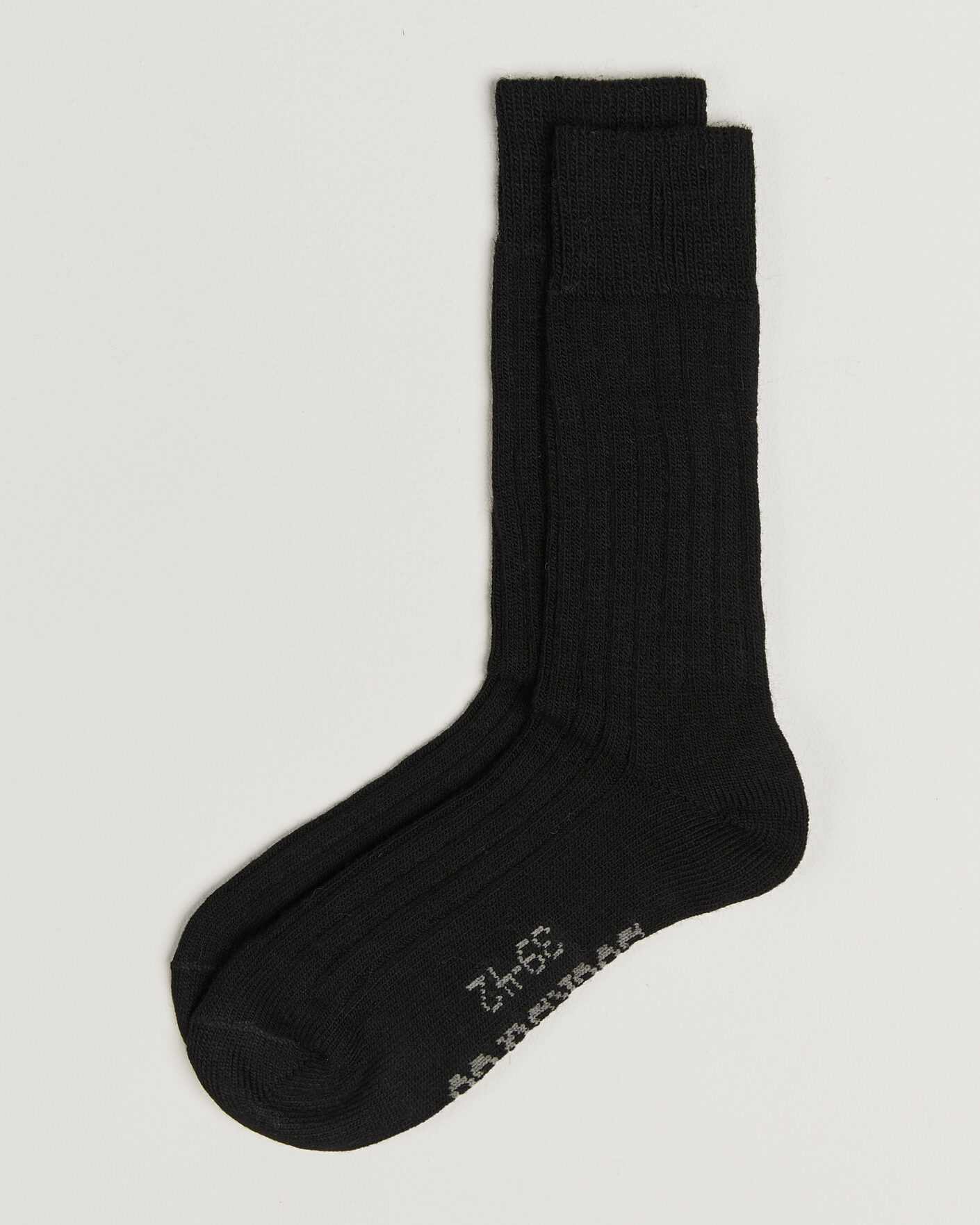 Uomini | Biancheria intima | Alpacasocks & Co | 2-Pack Ribbed Alpacka Wool Socks Black