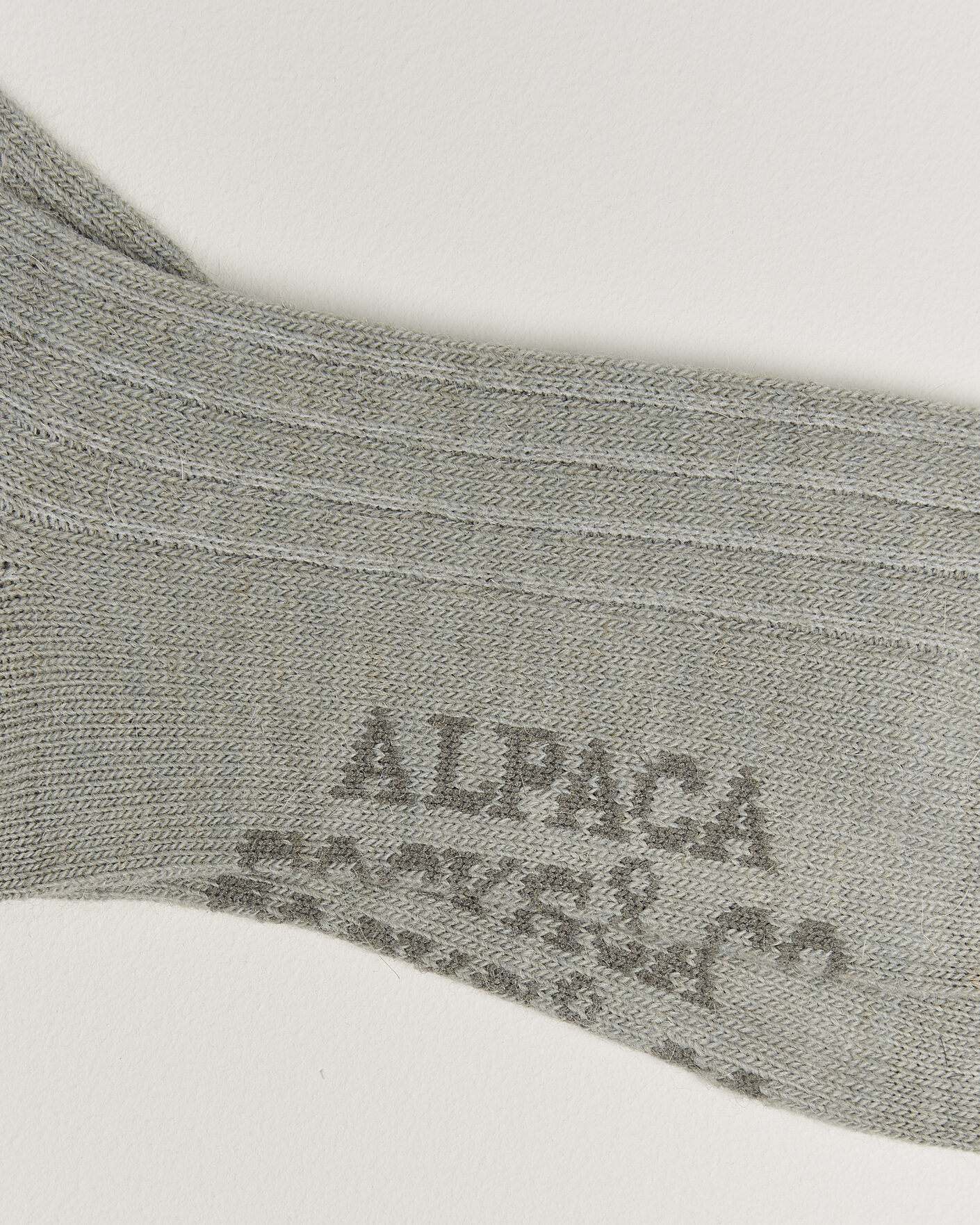 Uomini | Biancheria intima | Alpacasocks & Co | 2-Pack Ribbed Alpacka Wool Socks Light Grey