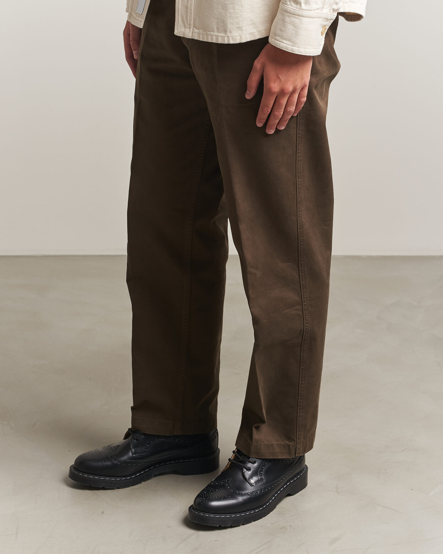 Uomini | Brogues | Solovair | American Brogue Shoe Black Shine