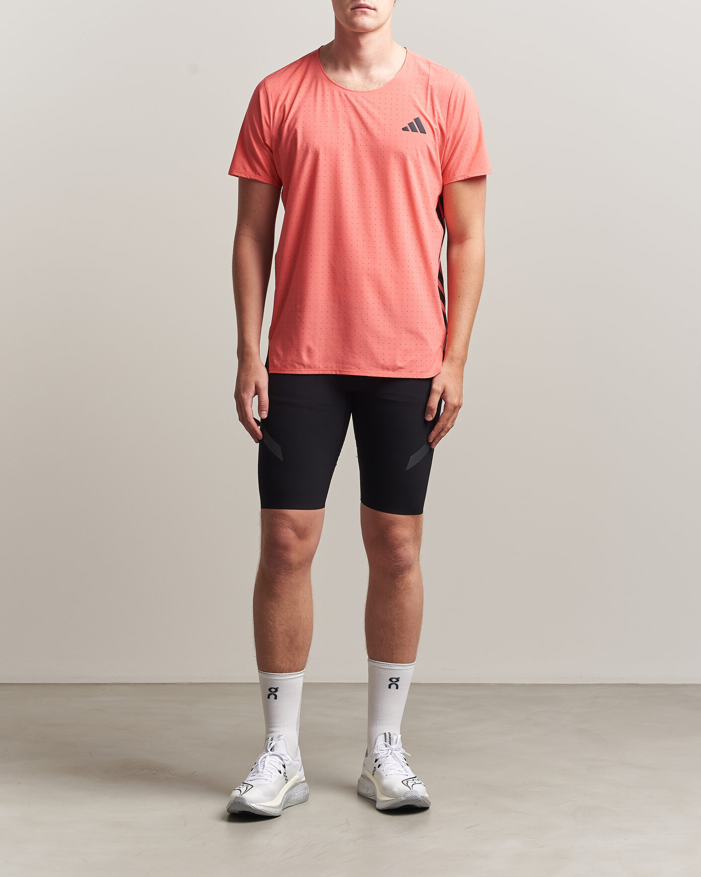 Uomini | T-shirt | adidas Performance | Adizero Running T-Shirt Red