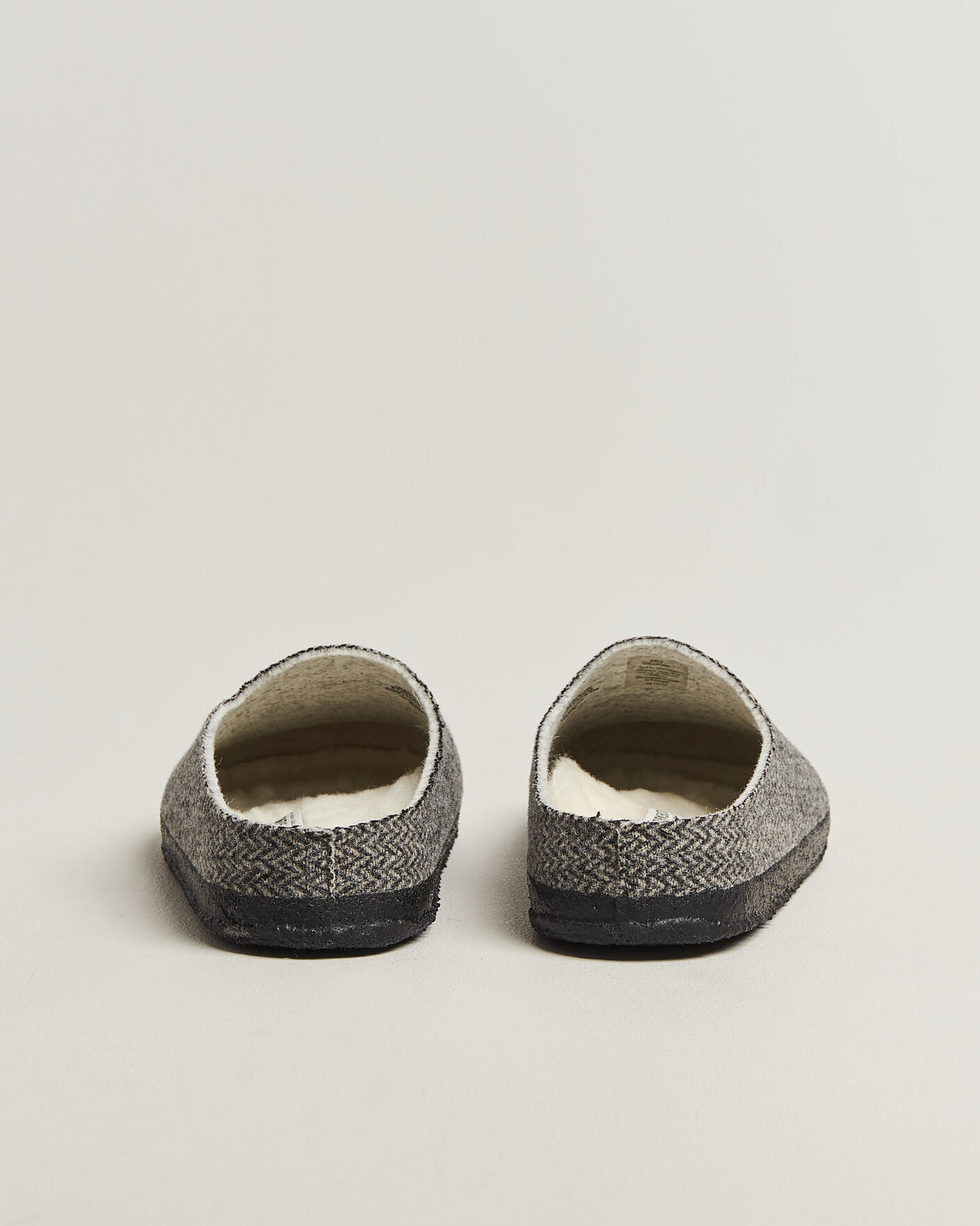 Uomini | Sandali & Diapositive | BIRKENSTOCK | Amsterdam Wrapped Dip Shearling Dark Grey Herringbone
