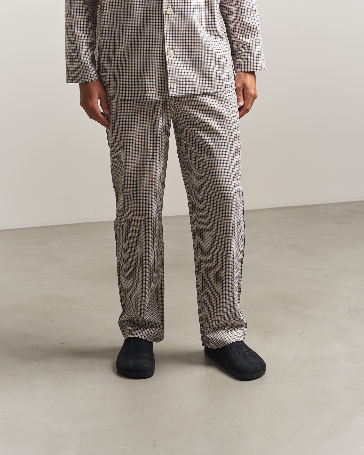Uomini | Sandali & Diapositive | BIRKENSTOCK | Amsterdam Wrapped Dip Shearling Green Navy Plaid
