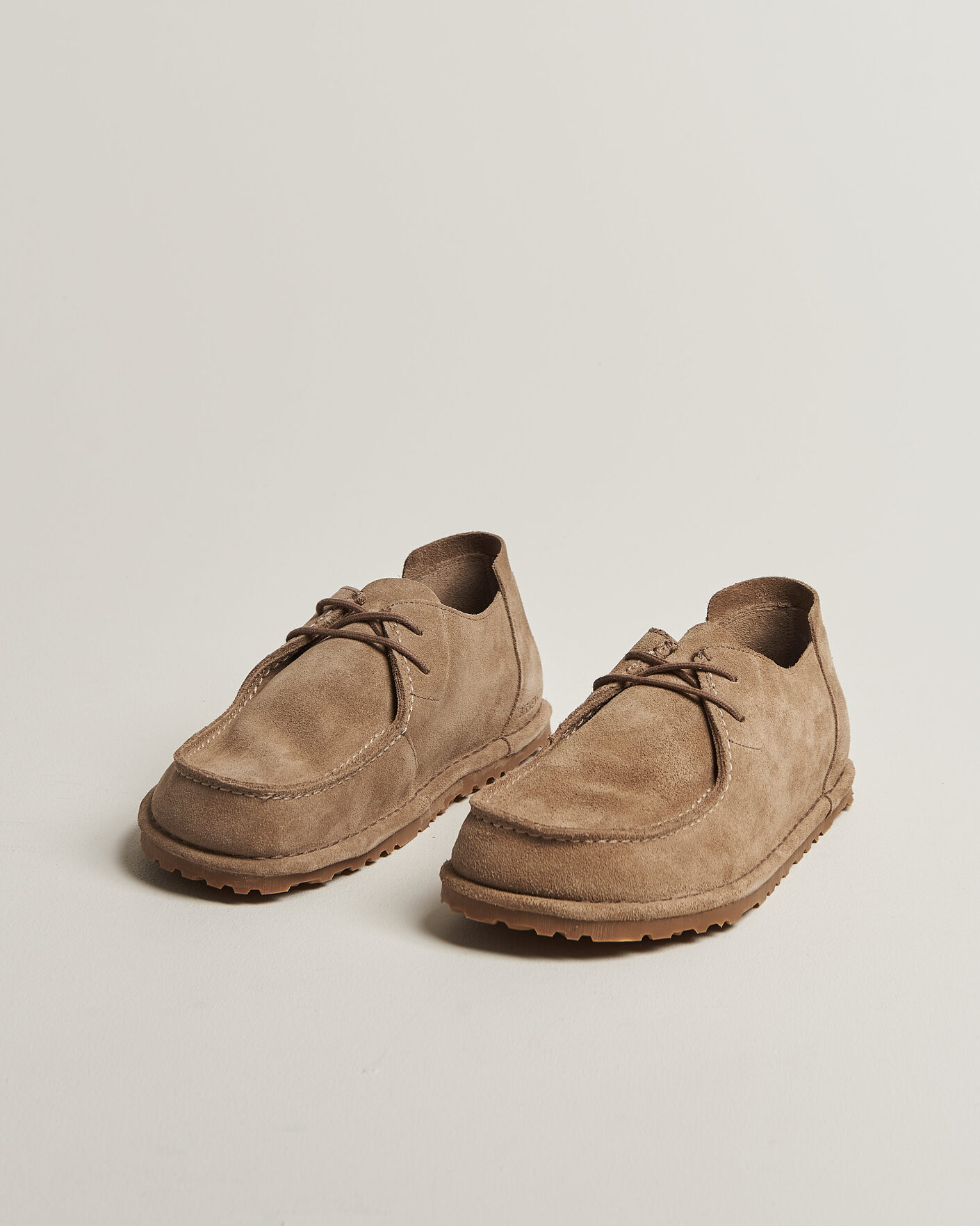 Uomini | Mocassini | BIRKENSTOCK | Utti Lace Loafer Gray Taupe Suede