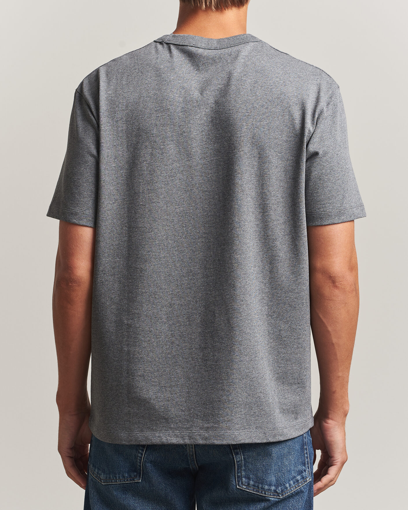 Uomini | T-shirt | A.P.C. | Boxy Fit Petit VPC T-Shirt Heathered Anthracite