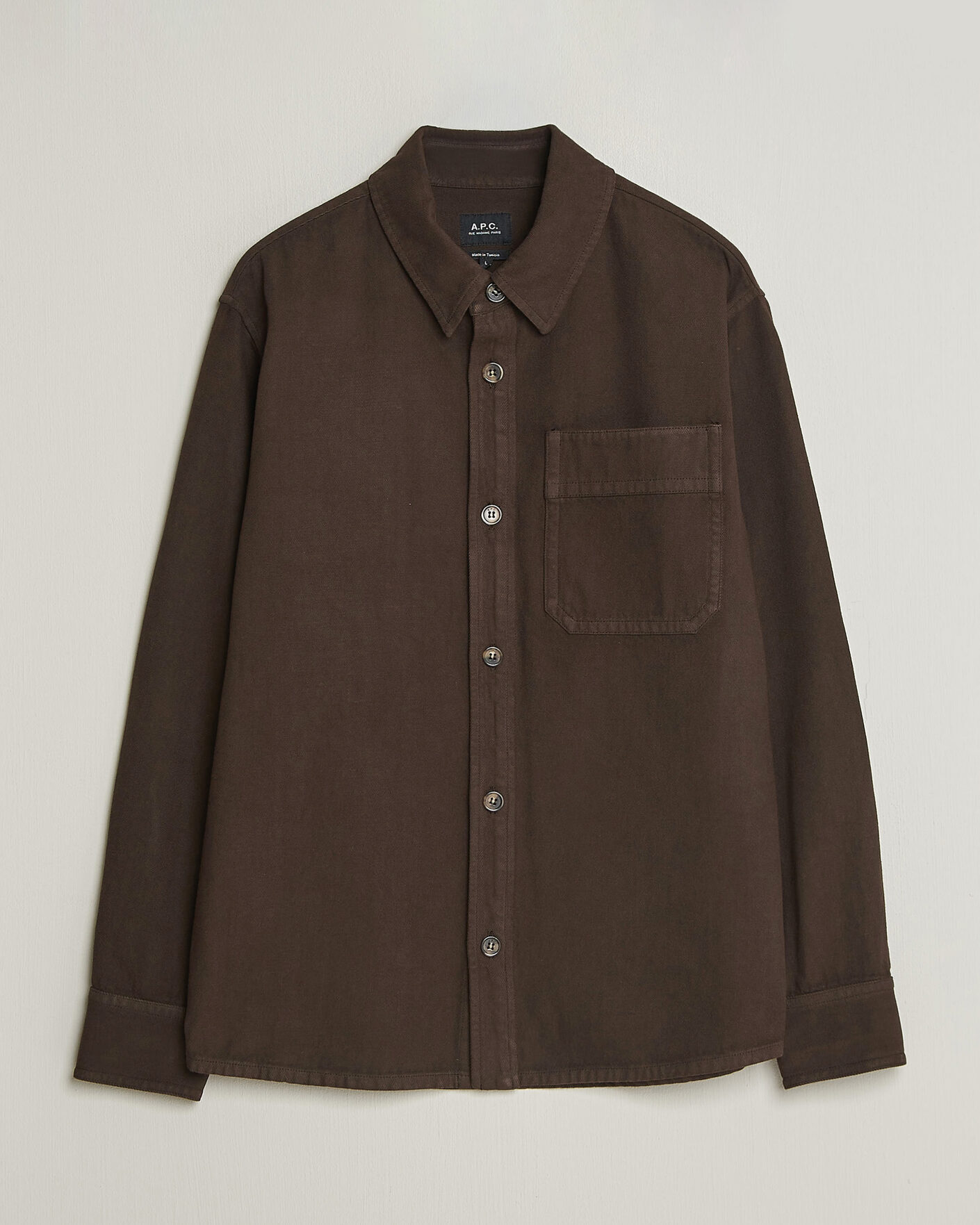 Uomini | Camicie | A.P.C. | Basile Overshirt Chocolate