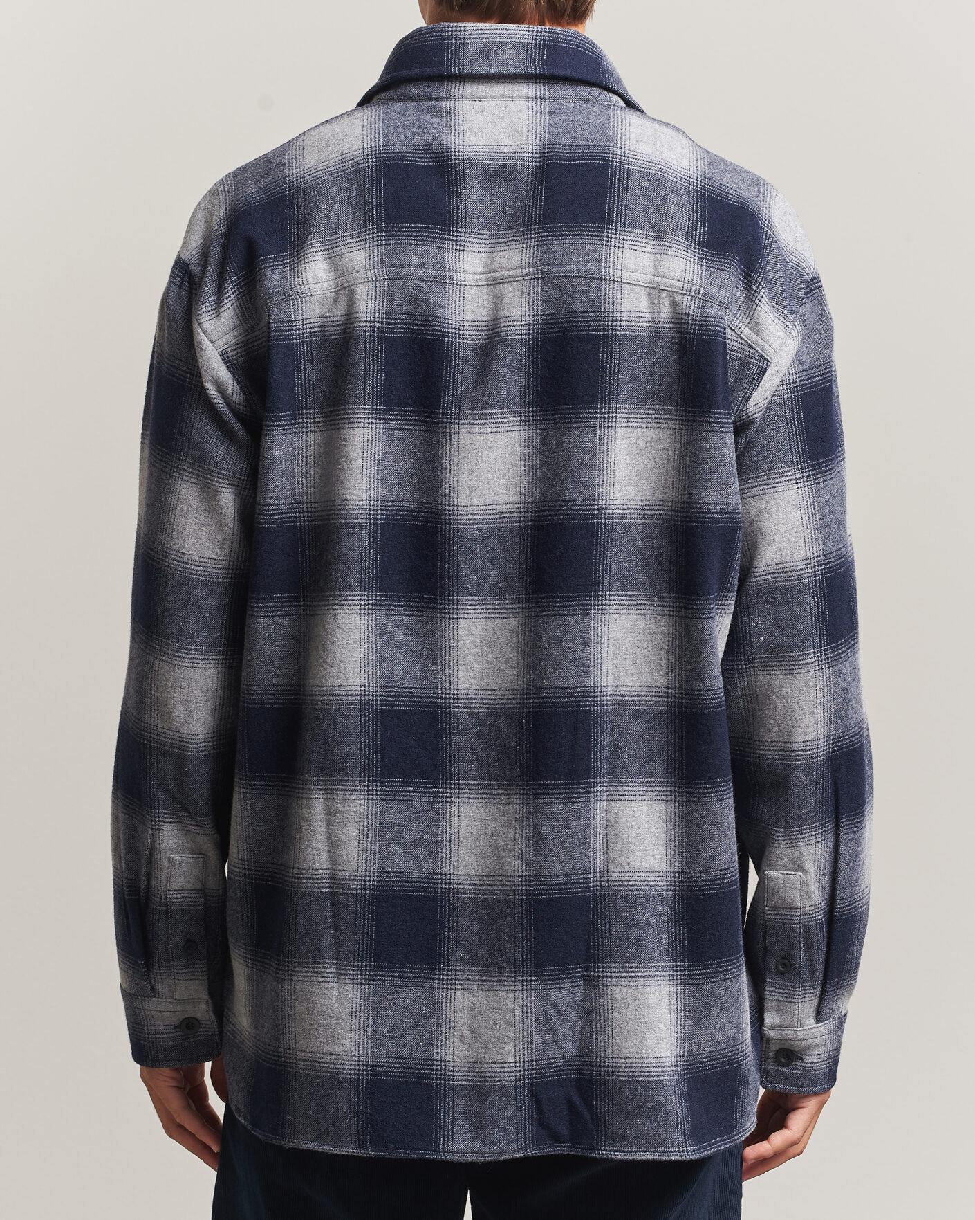 Uomini | Camicie | A.P.C. | Malaury Checked Overshirt Light Grey
