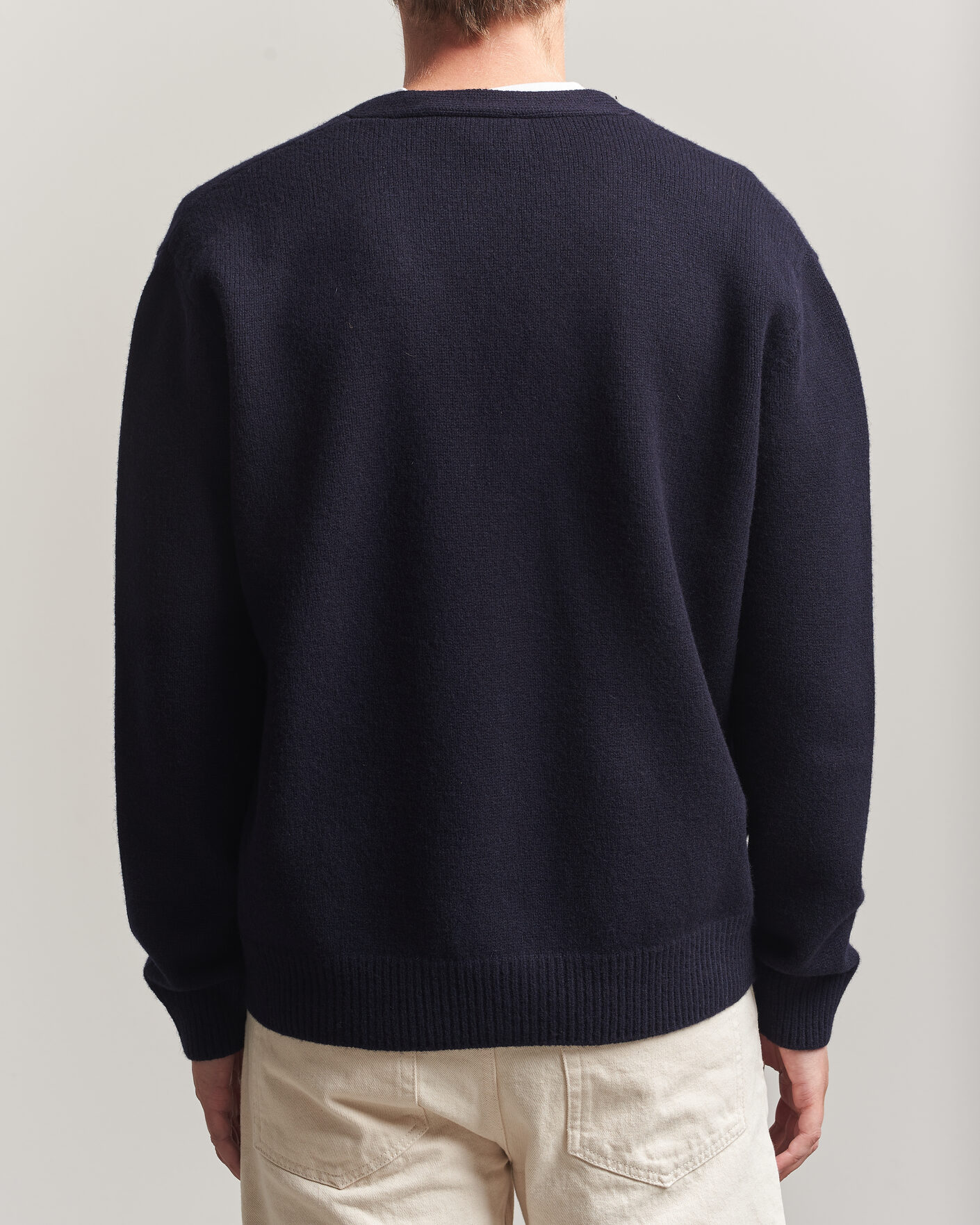 Uomini | Maglieria | A.P.C. | Kevin Wool Knitted Cardigan Dark Navy