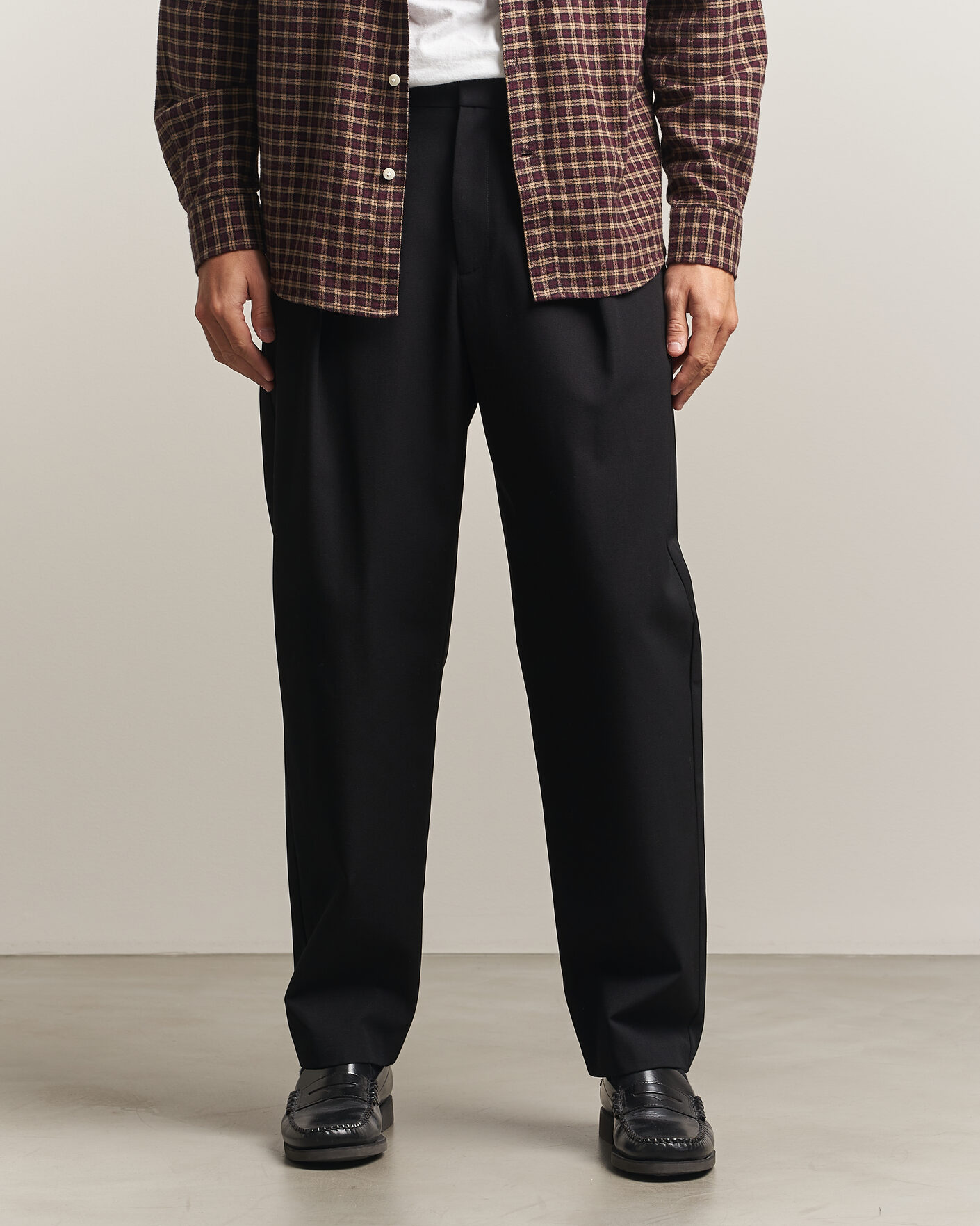 Uomini | Pantaloni | A.P.C. | Renato Pleated Trousers Black