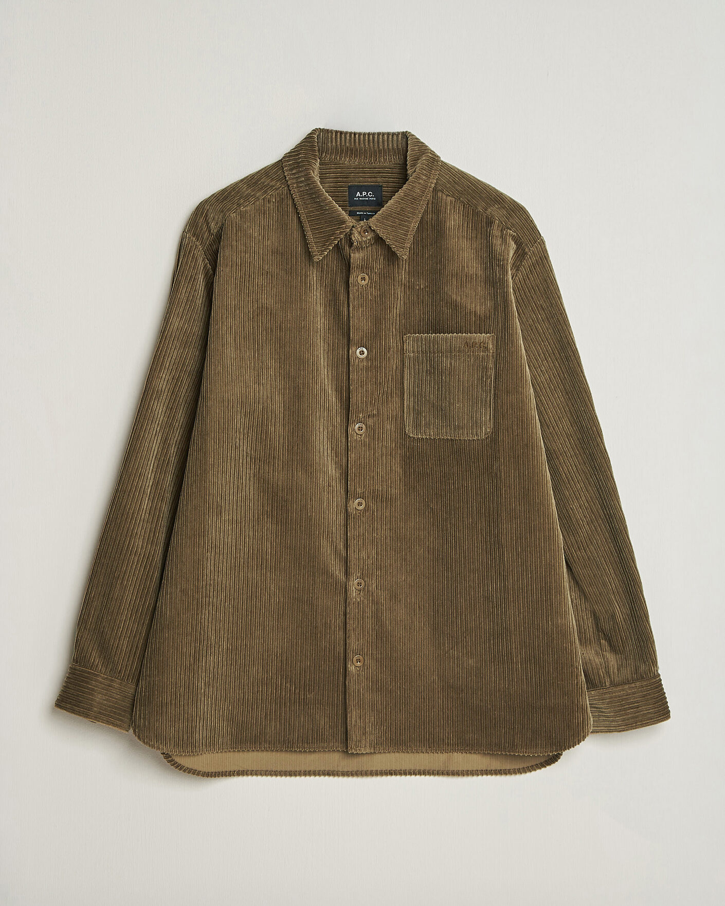 Uomini | Camicie | A.P.C. | Mateo Corduroy Overshirt Taupe