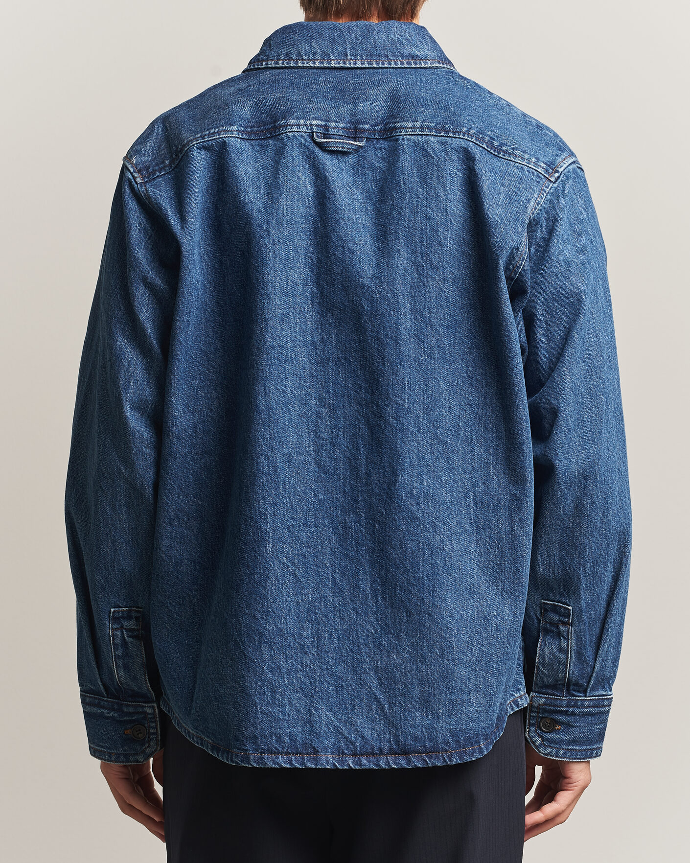 Uomini | Camicie | A.P.C. | Basile Denim Overshirt Washed Indigo