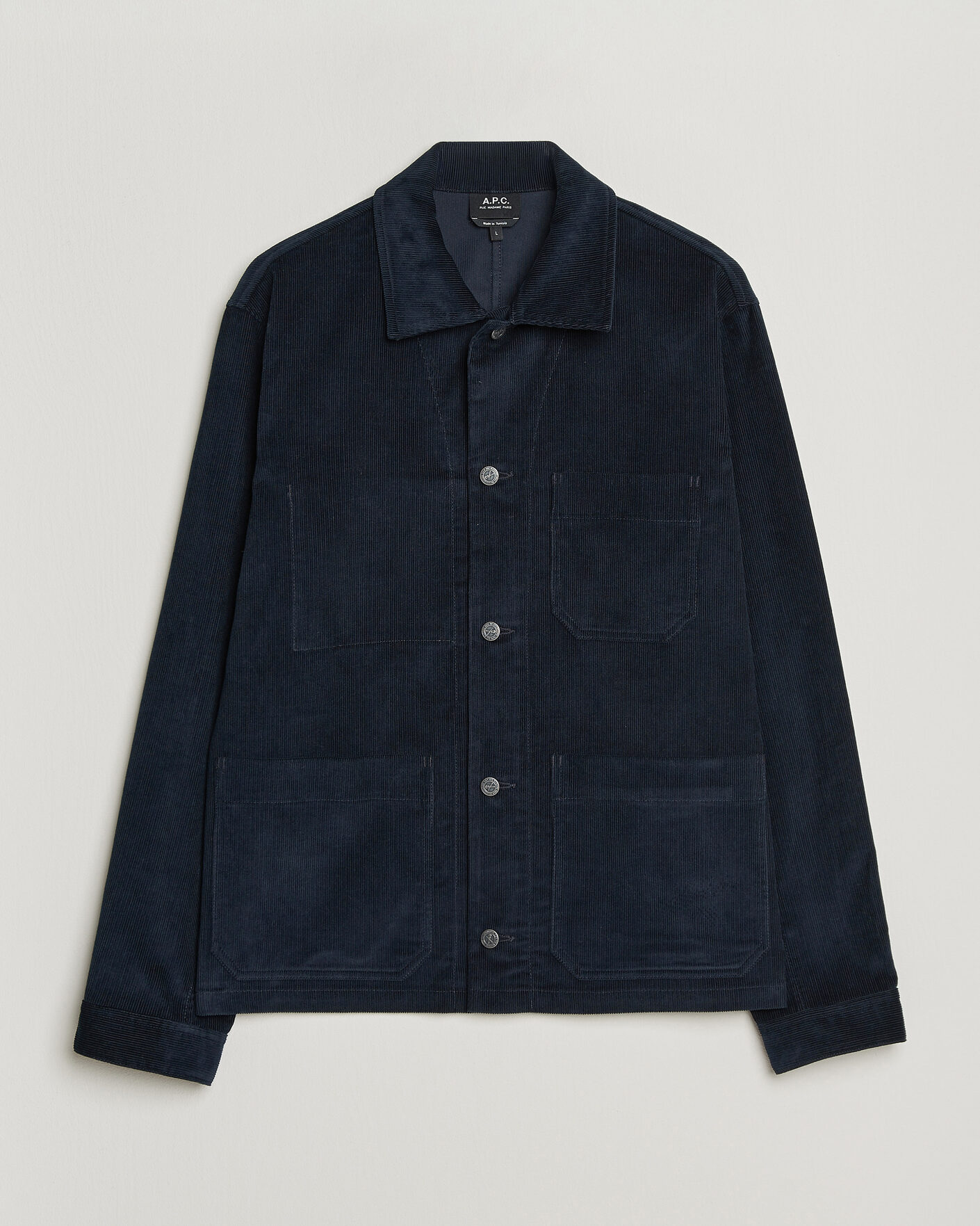 Uomini | Camicie | A.P.C. | New Rodney Corduroy Overshirt Dark Navy