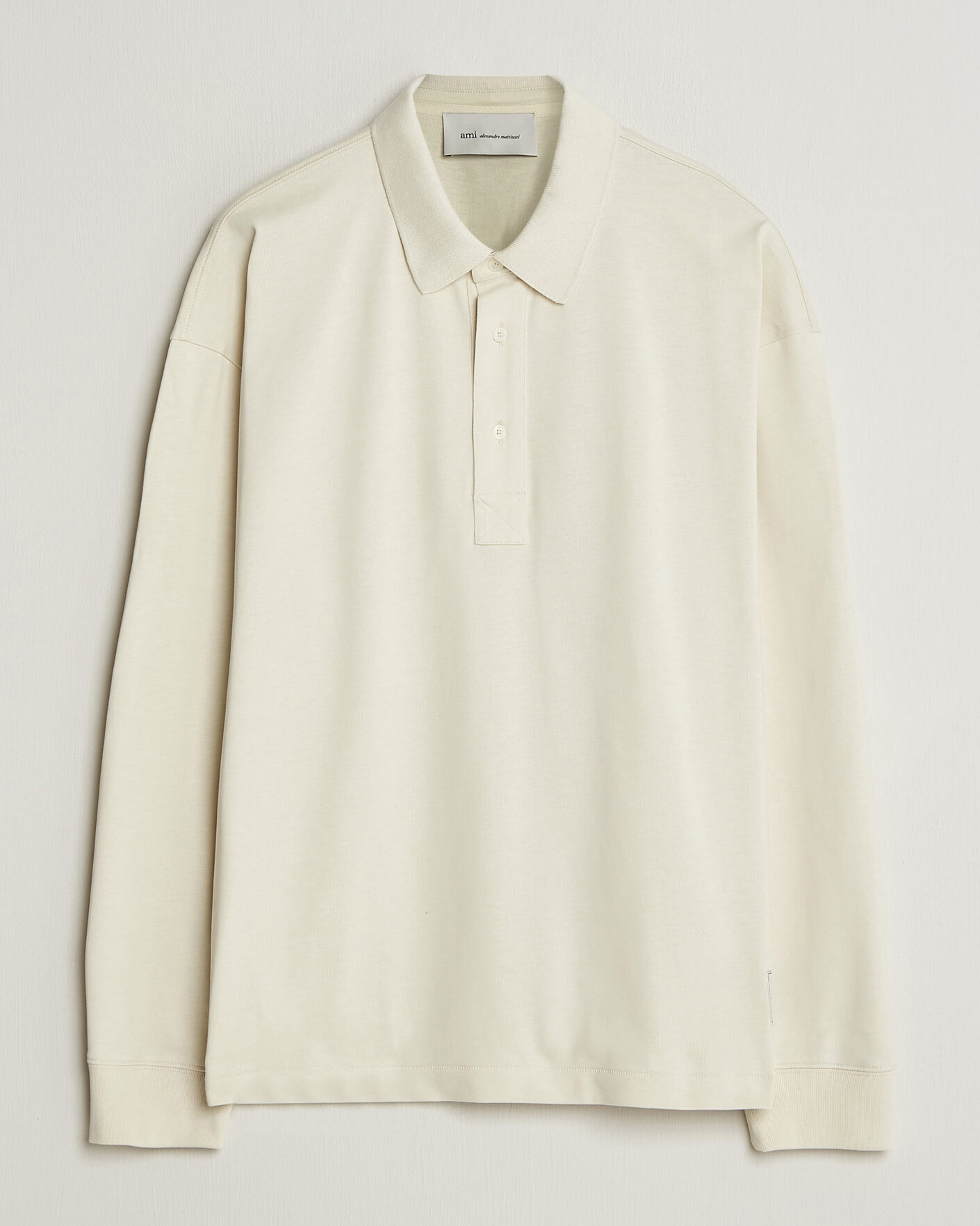 Uomini | Maglieria | AMI | Heritage Logo Rugger Ivory