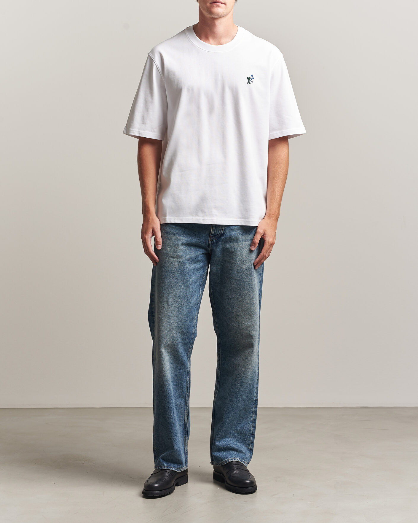 Uomini | T-shirt | AMI | Tulip Logo T-Shirt White