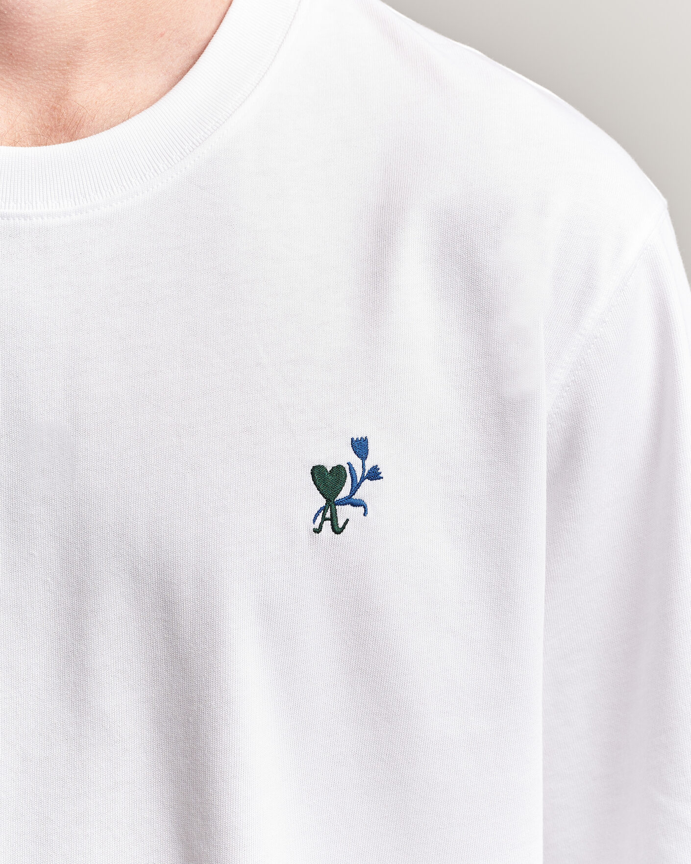 Uomini | T-shirt | AMI | Tulip Logo T-Shirt White