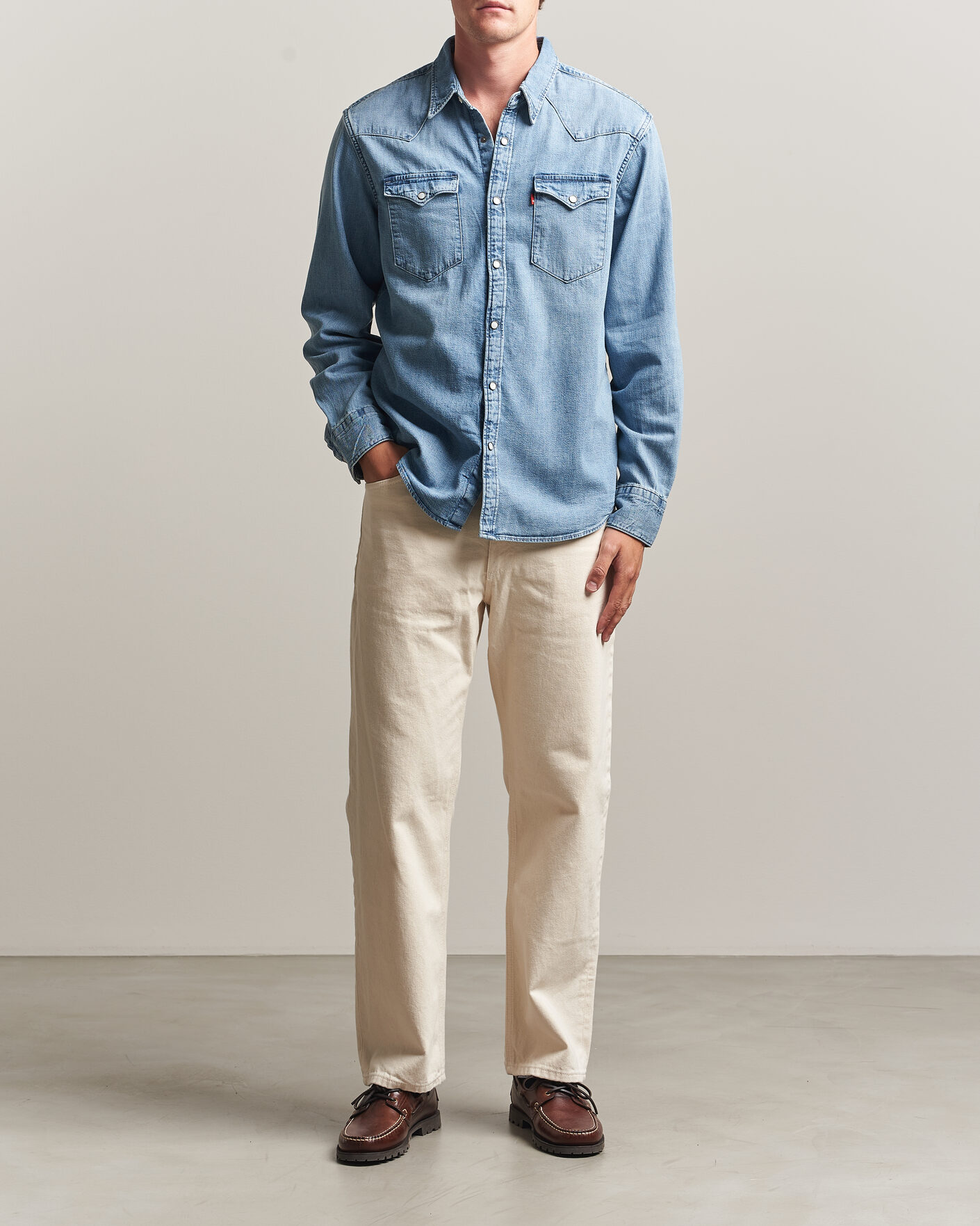 Uomini | Camicie | Levi's | Barstow Western Standard Shirt Blue Sky Mountain Light