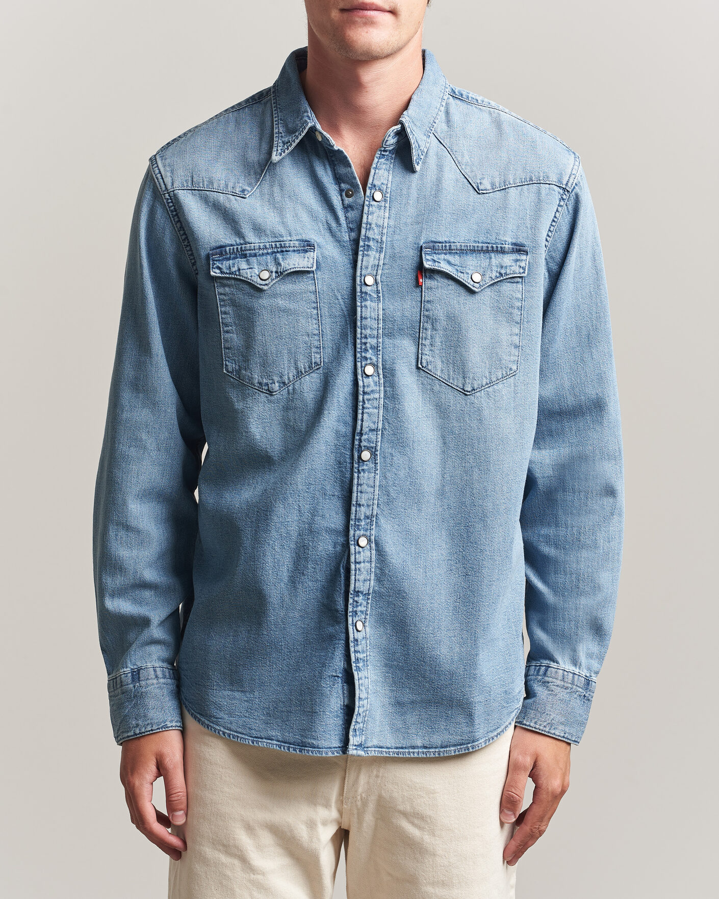 Uomini | Camicie | Levi's | Barstow Western Standard Shirt Blue Sky Mountain Light