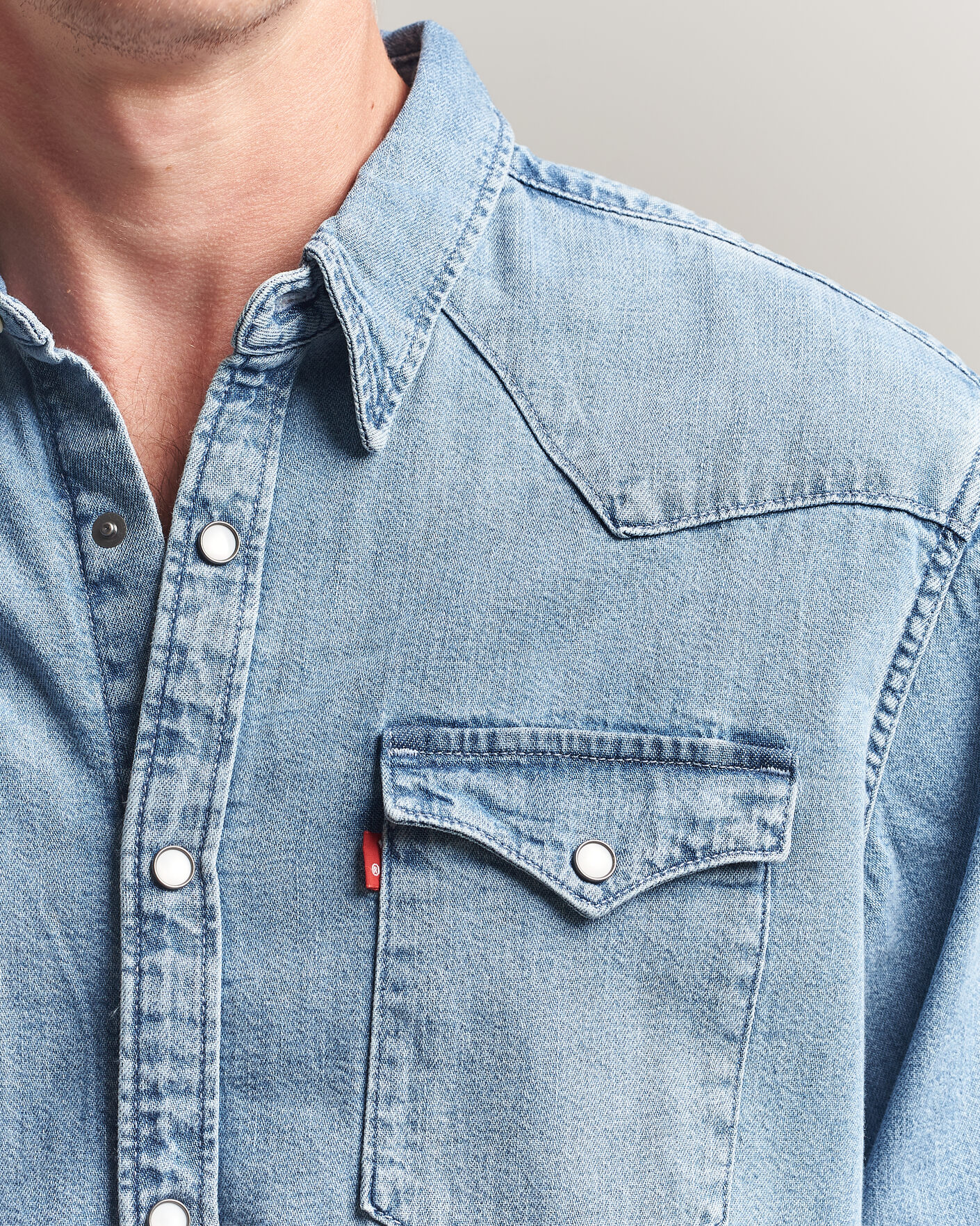 Uomini | Camicie | Levi's | Barstow Western Standard Shirt Blue Sky Mountain Light