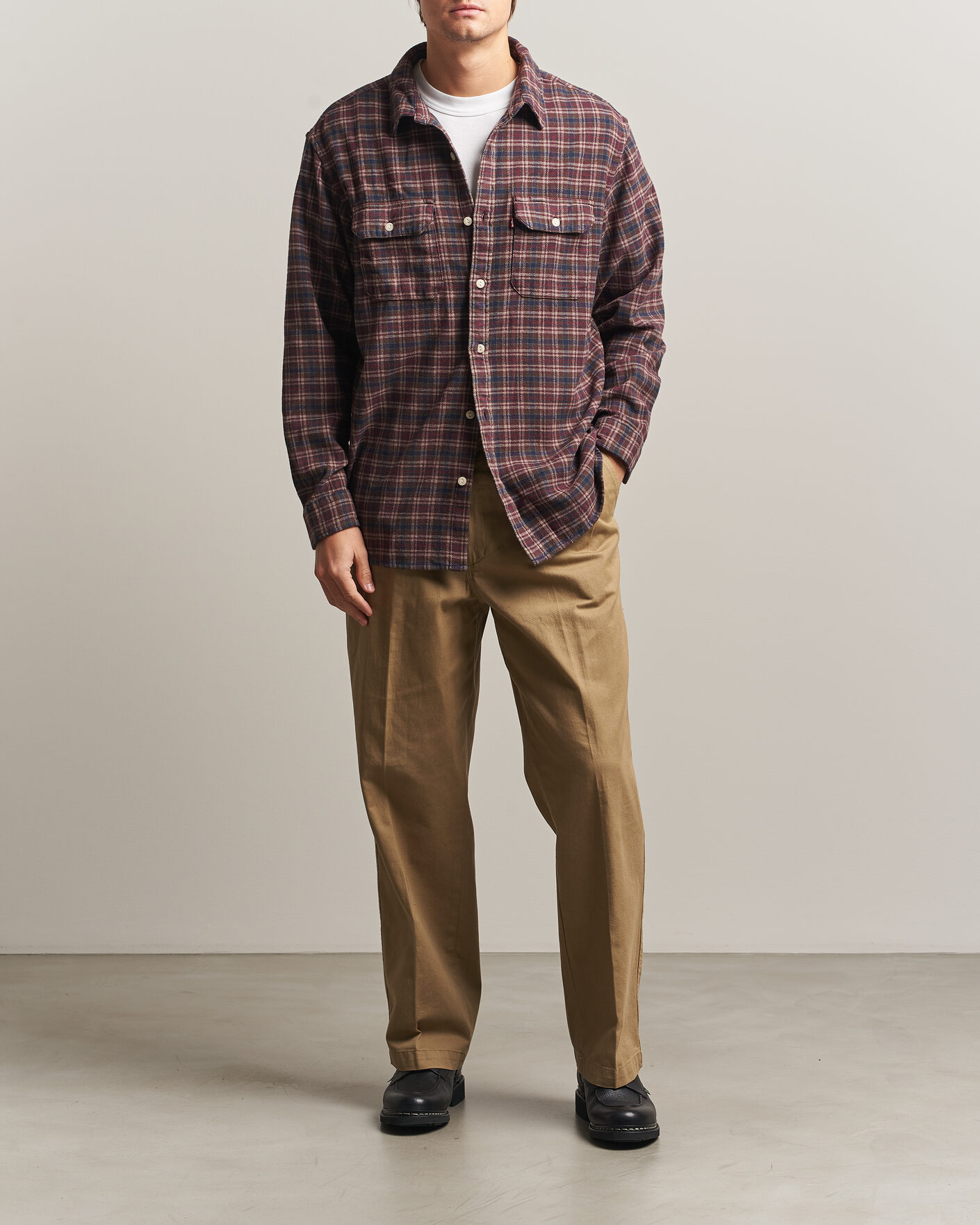 Uomini | Camicie | Levi's | Jackson Worker Shirt Vineyard Wine