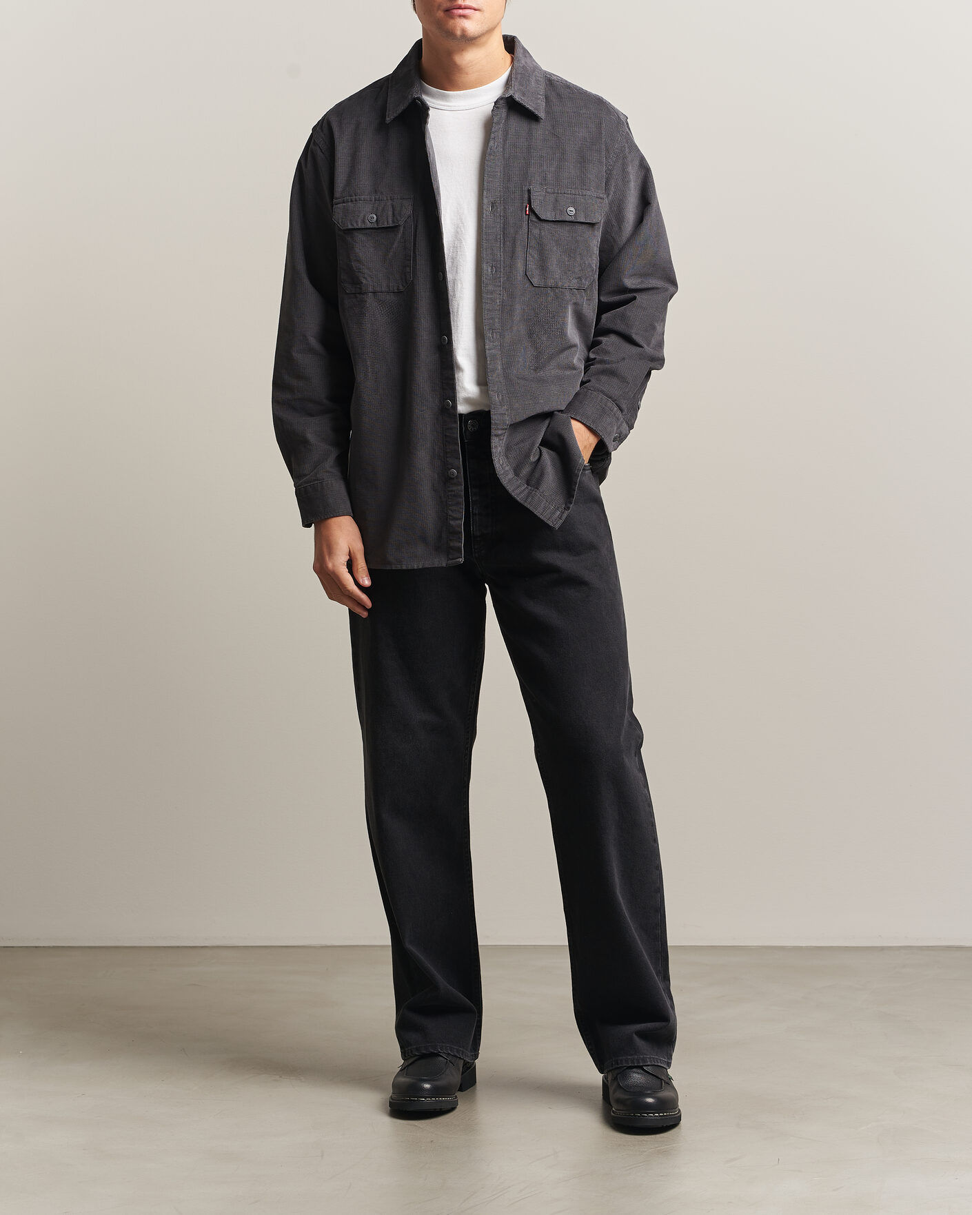 Uomini | Camicie | Levi's | Jackson Corduroy Worker Shirt Greystroke
