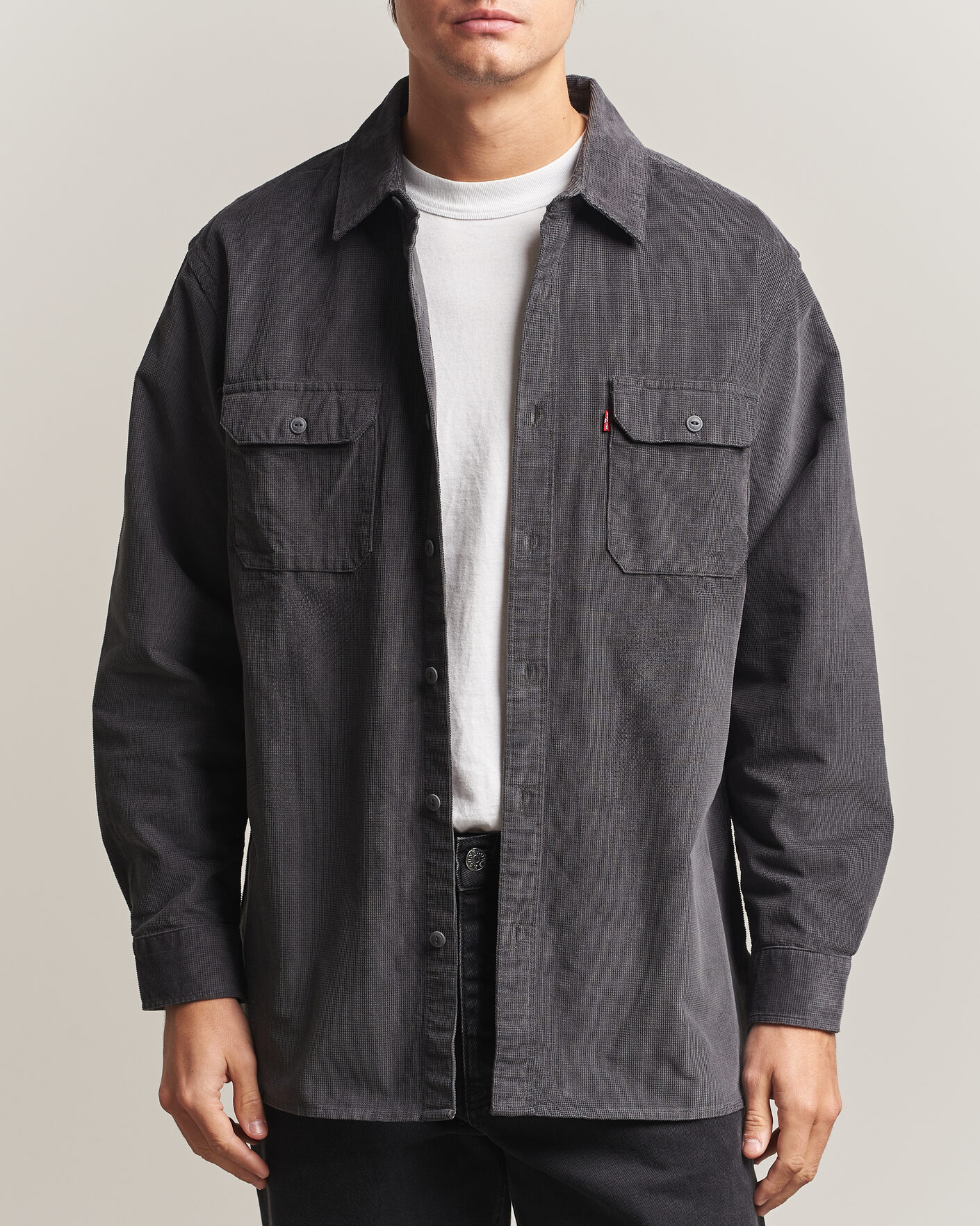 Uomini | Camicie | Levi's | Jackson Corduroy Worker Shirt Greystroke