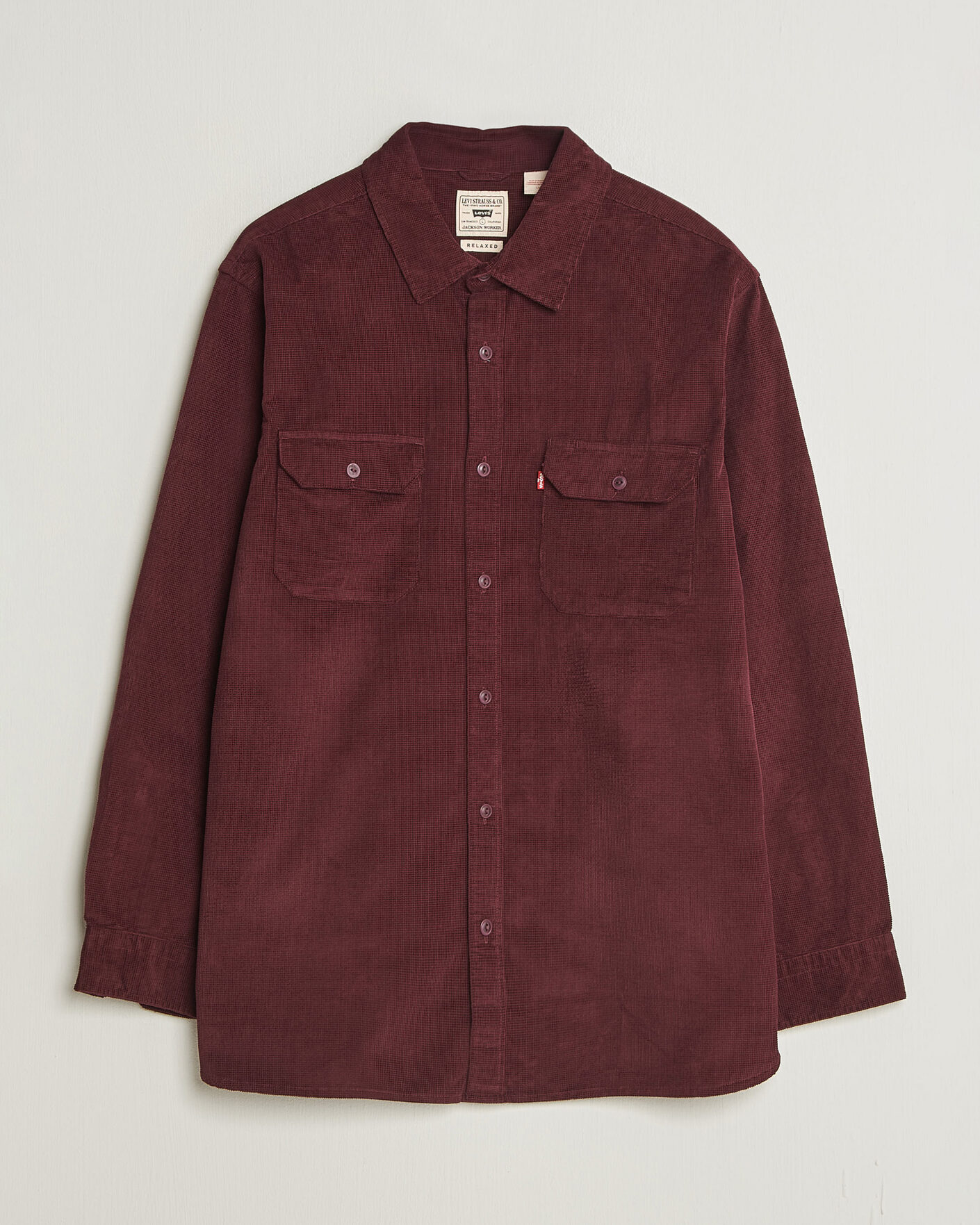 Uomini | Camicie | Levi's | Jackson Corduroy Worker Shirt Vineyard Wine