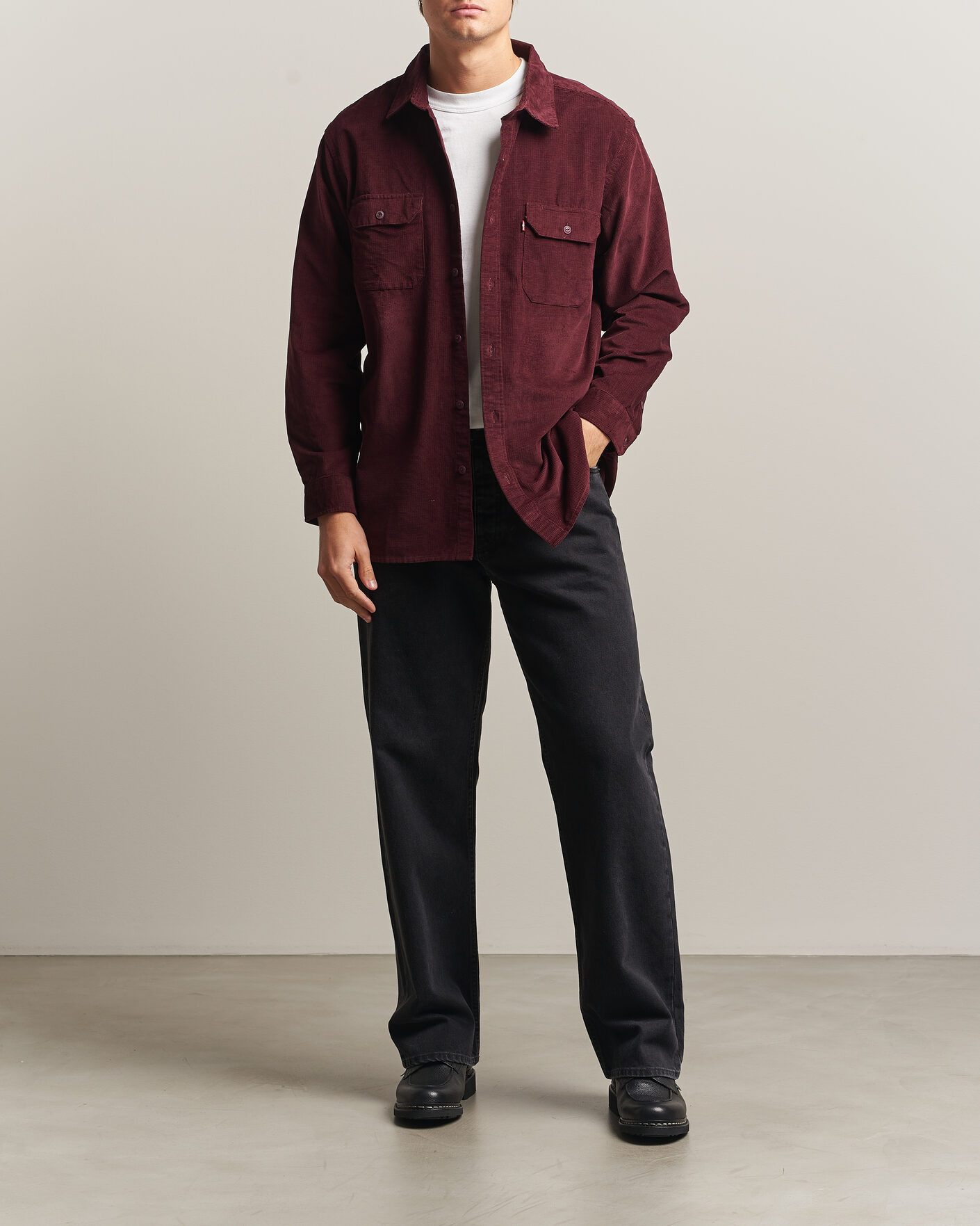 Uomini | Camicie | Levi's | Jackson Corduroy Worker Shirt Vineyard Wine