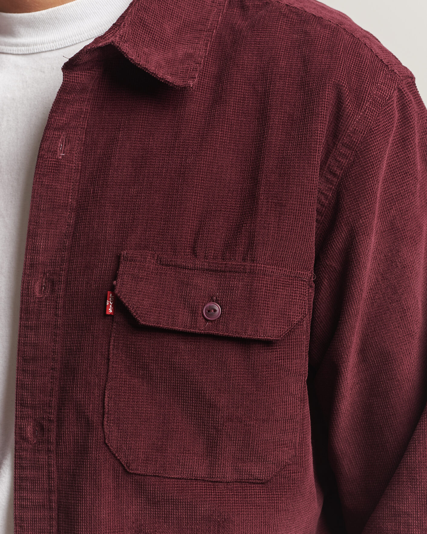 Uomini | Camicie | Levi's | Jackson Corduroy Worker Shirt Vineyard Wine