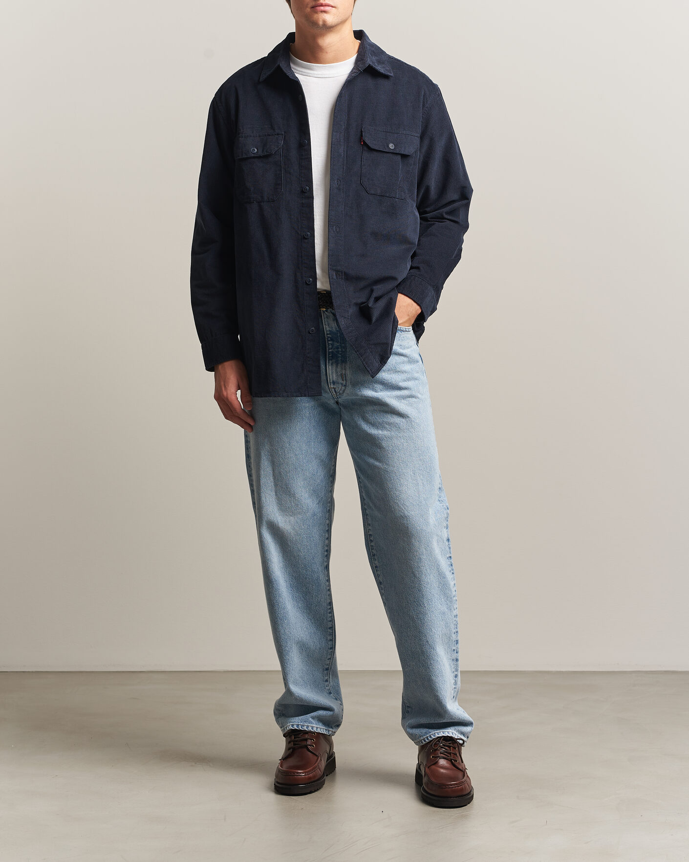 Uomini | Camicie | Levi's | Jackson Corduroy Worker Shirt Nightfall Navy