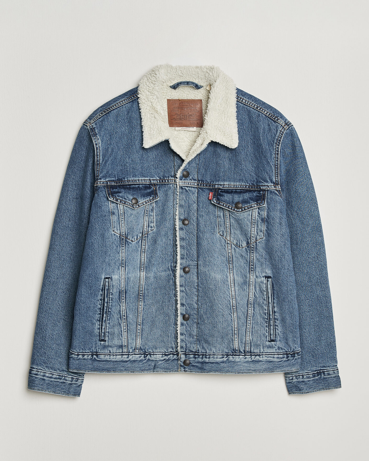 Uomini | Giacche | Levi's | Type 3 Sherpa Trucker Washed Away