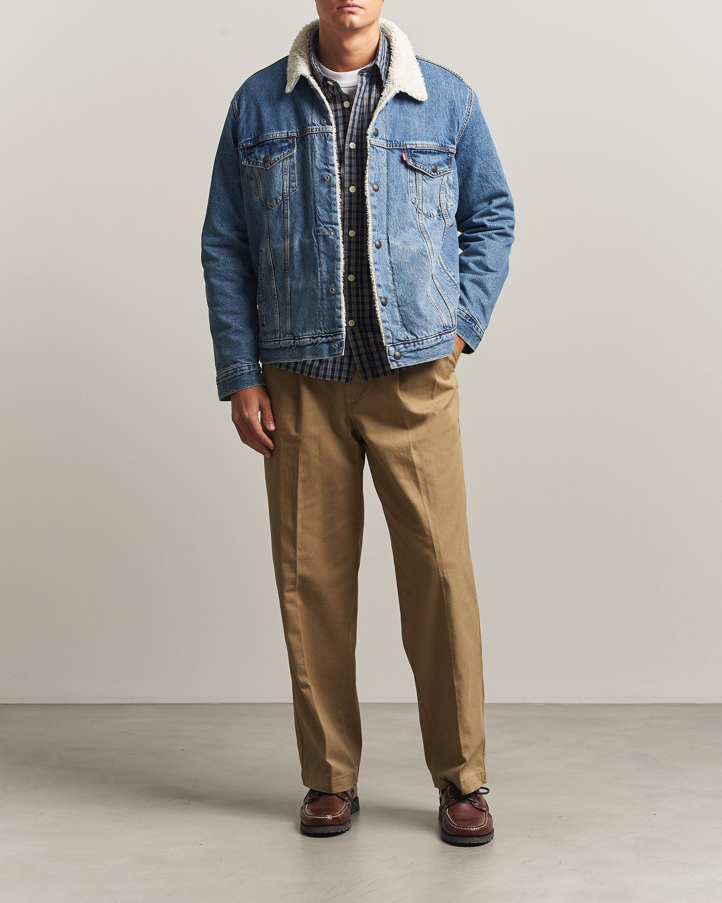 Uomini | Giacche | Levi's | Type 3 Sherpa Trucker Washed Away